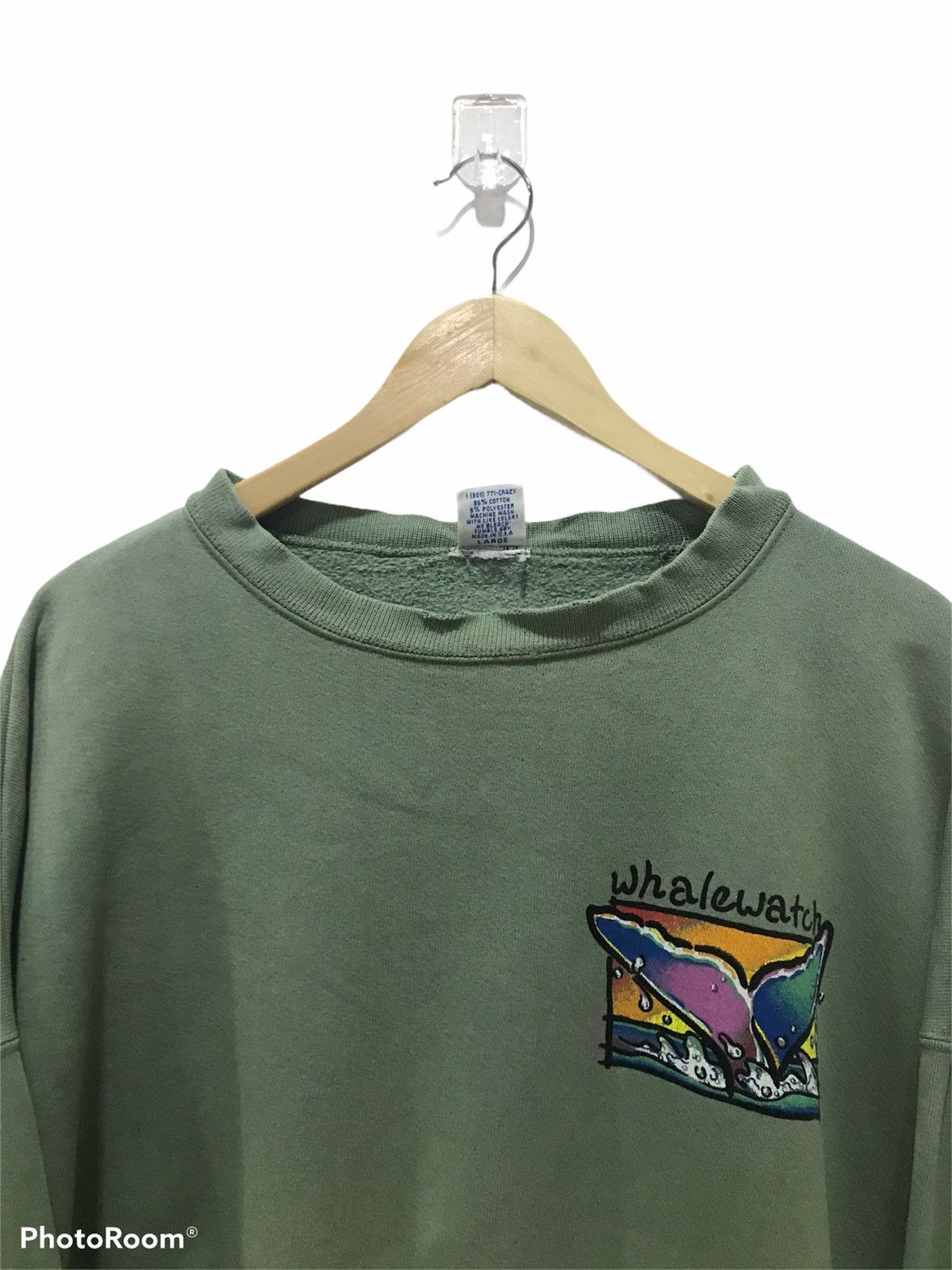 Other Vtg crazy shirt Whalewatch Sunfaded sweatshirt Size US XXL / EU 58 / 5 - 4 Thumbnail