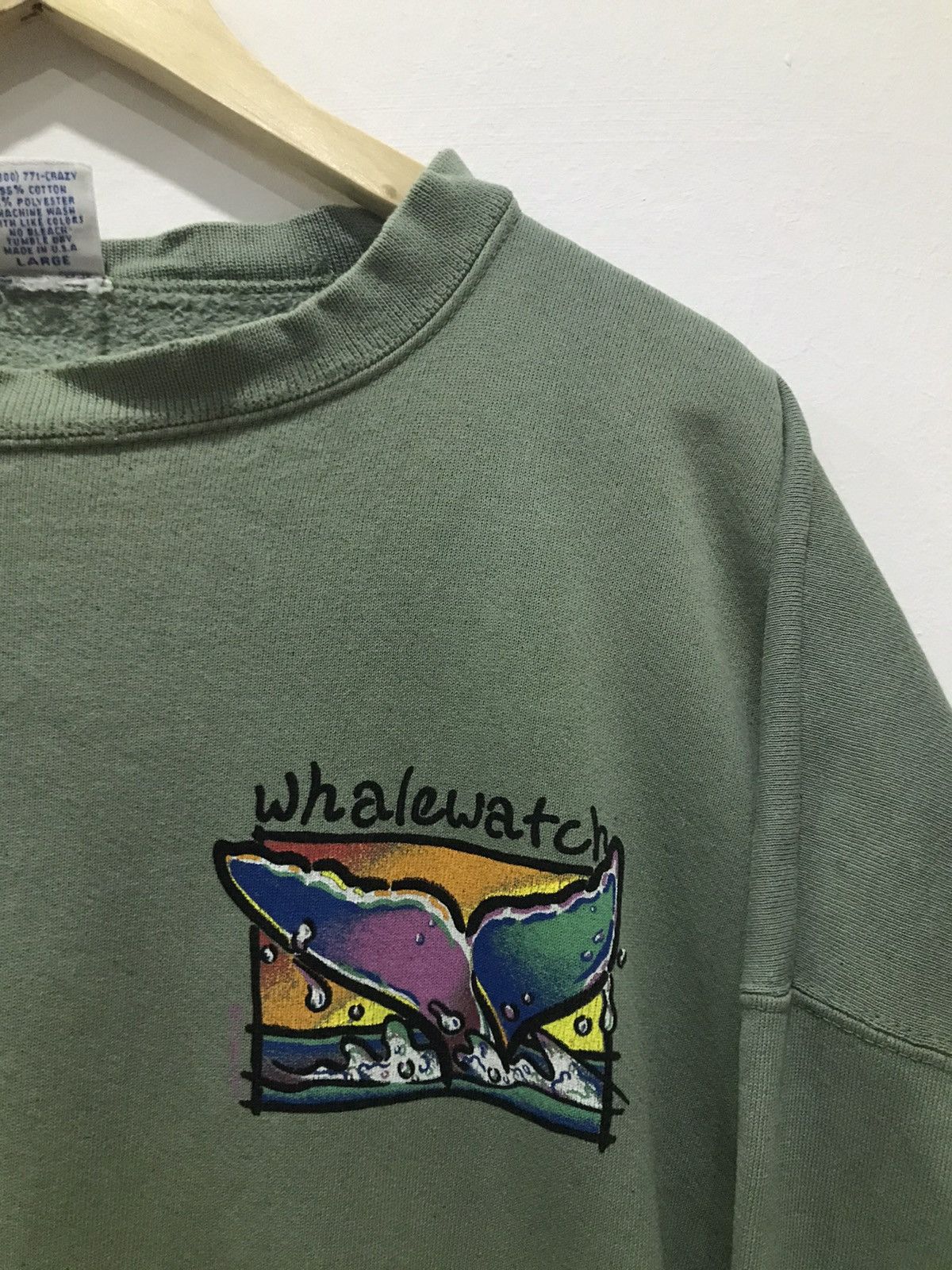Other Vtg crazy shirt Whalewatch Sunfaded sweatshirt Size US XXL / EU 58 / 5 - 6 Thumbnail