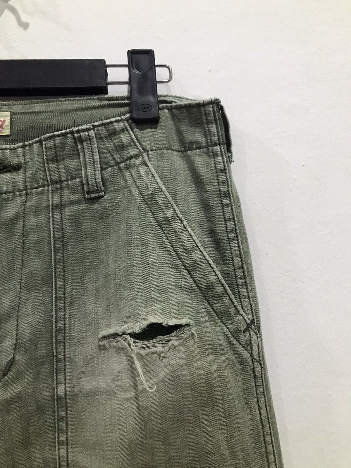 HOLLYWOOD RANCH MARKET Rare🔥Distressed HR Market baker Fatigue pants Size US 30 / EU 46 - 5 Thumbnail