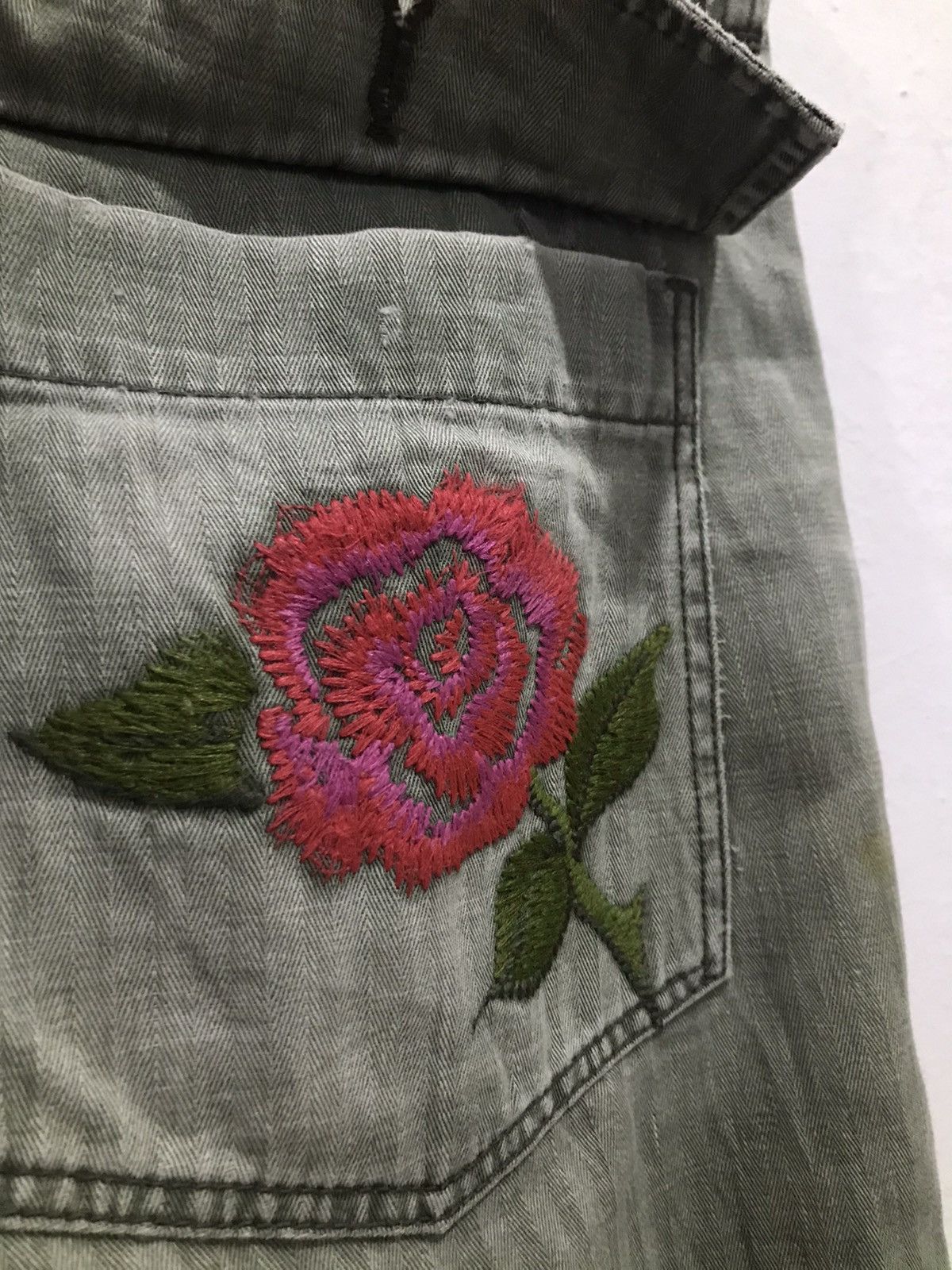 HOLLYWOOD RANCH MARKET Rare🔥Distressed HR Market baker Fatigue pants Size US 30 / EU 46 - 15 Thumbnail