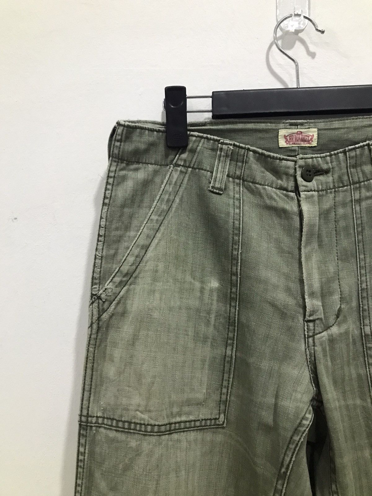 HOLLYWOOD RANCH MARKET Rare🔥Distressed HR Market baker Fatigue pants Size US 30 / EU 46 - 6 Thumbnail
