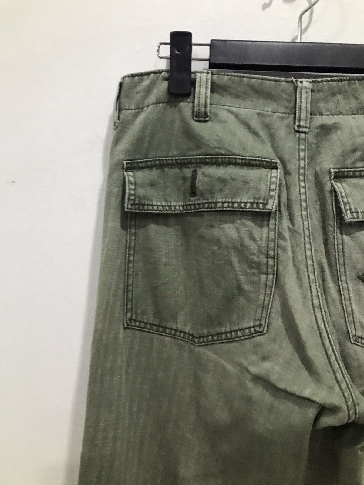 HOLLYWOOD RANCH MARKET Rare🔥Distressed HR Market baker Fatigue pants Size US 30 / EU 46 - 16 Thumbnail