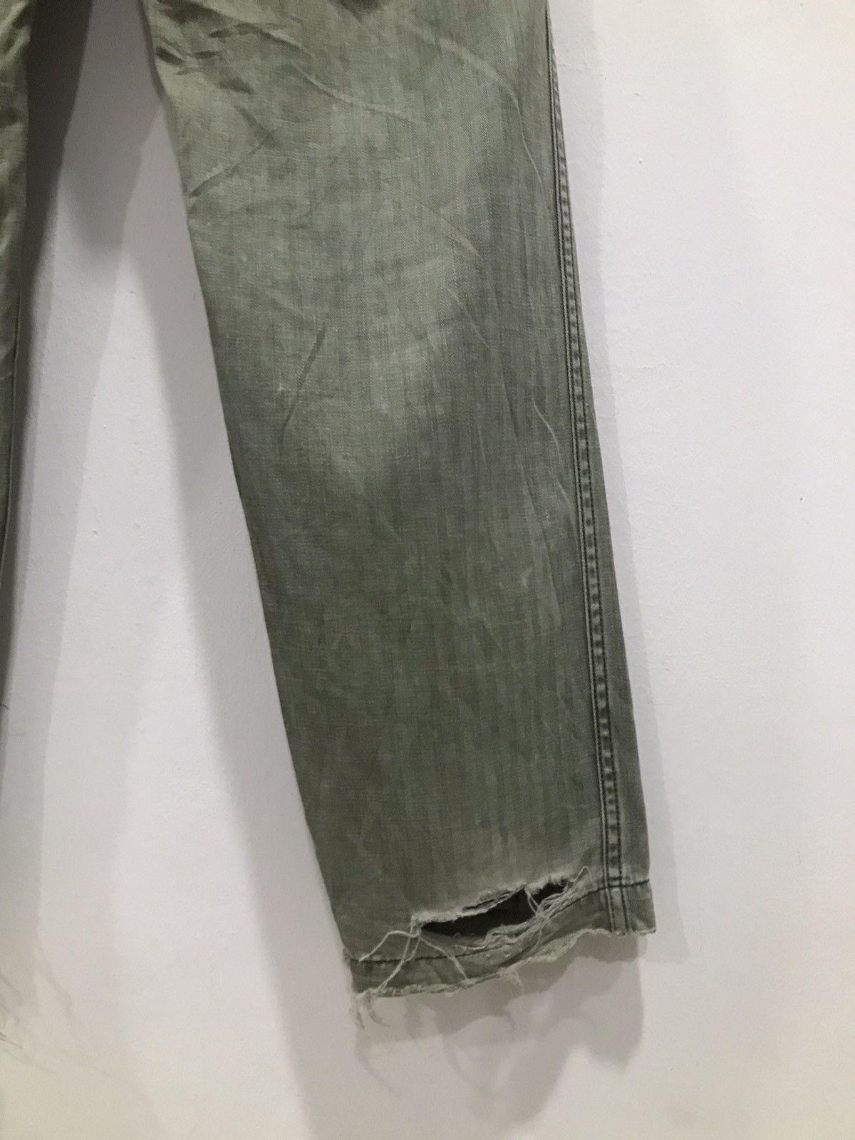 HOLLYWOOD RANCH MARKET Rare🔥Distressed HR Market baker Fatigue pants Size US 30 / EU 46 - 19 Thumbnail