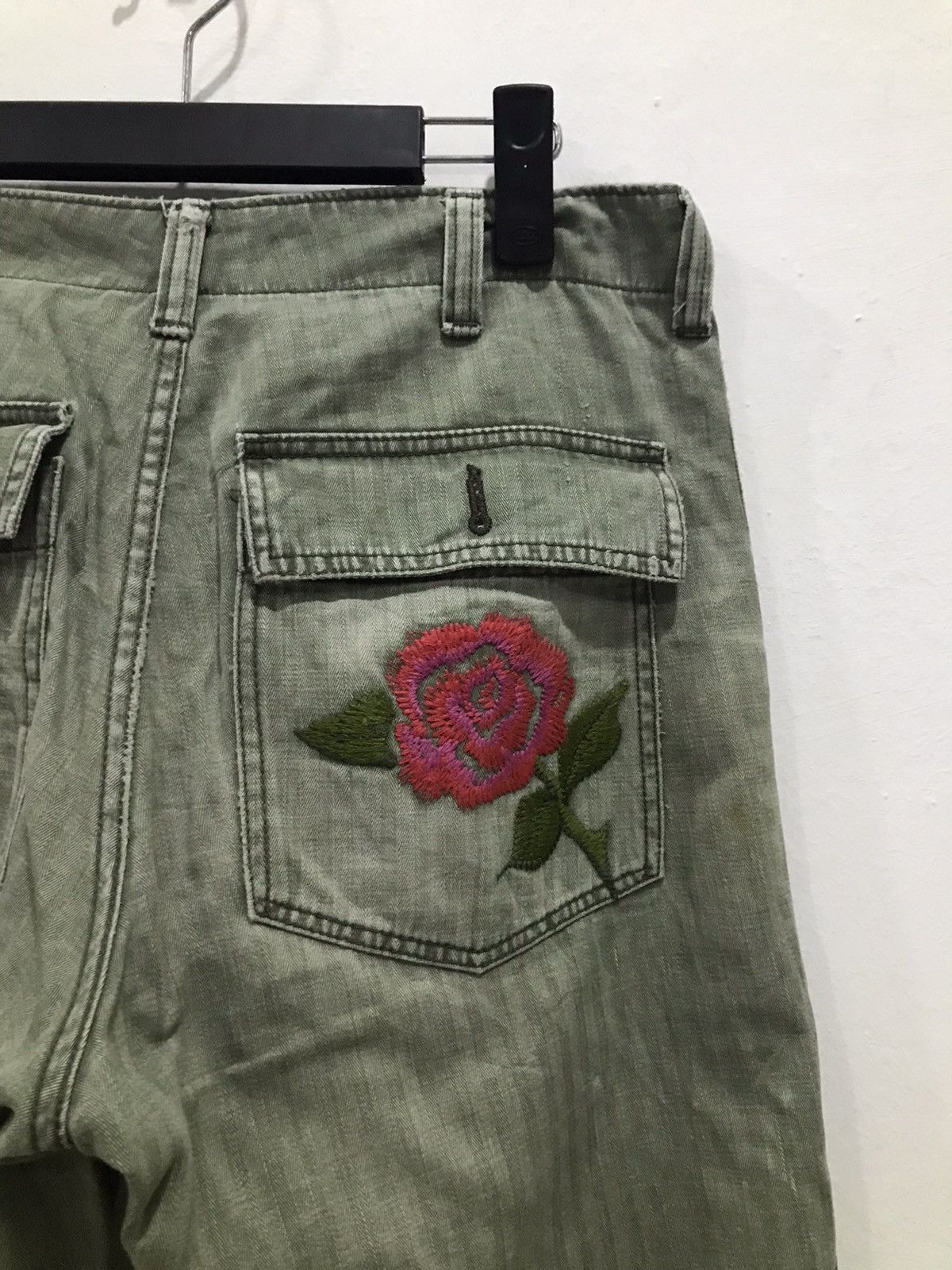 HOLLYWOOD RANCH MARKET Rare🔥Distressed HR Market baker Fatigue pants Size US 30 / EU 46 - 13 Thumbnail