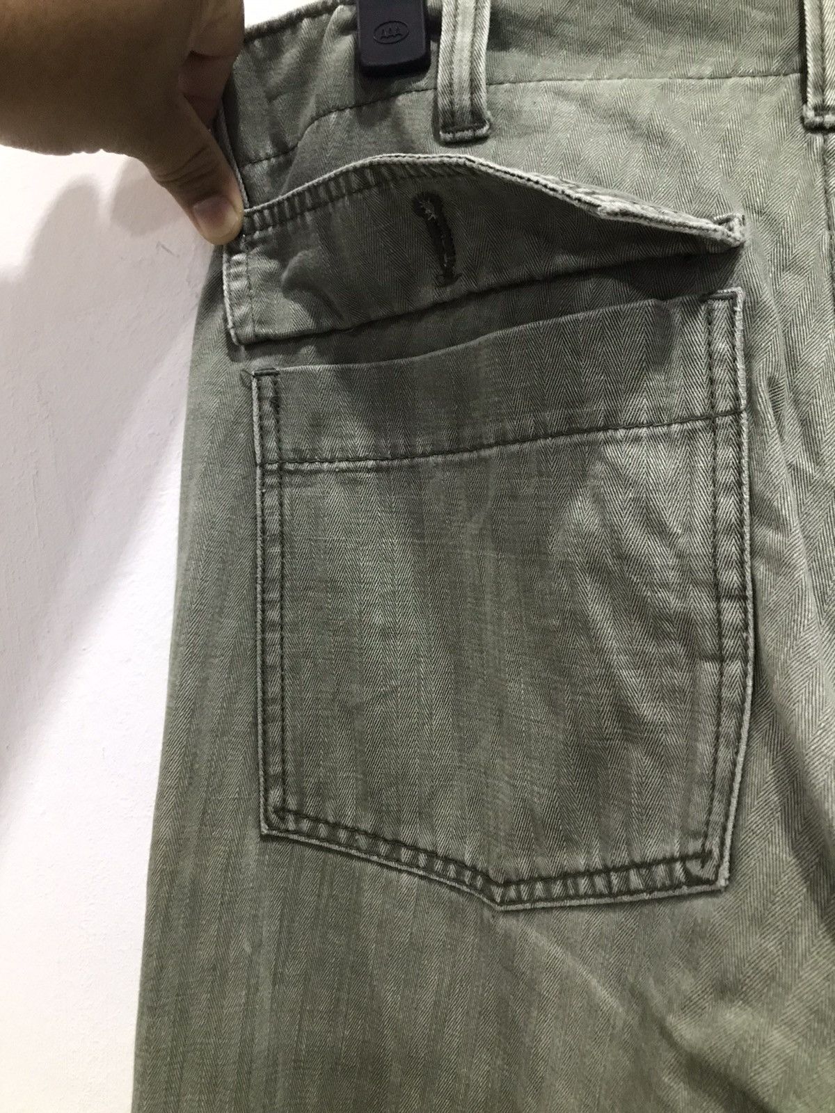 HOLLYWOOD RANCH MARKET Rare🔥Distressed HR Market baker Fatigue pants Size US 30 / EU 46 - 17 Thumbnail
