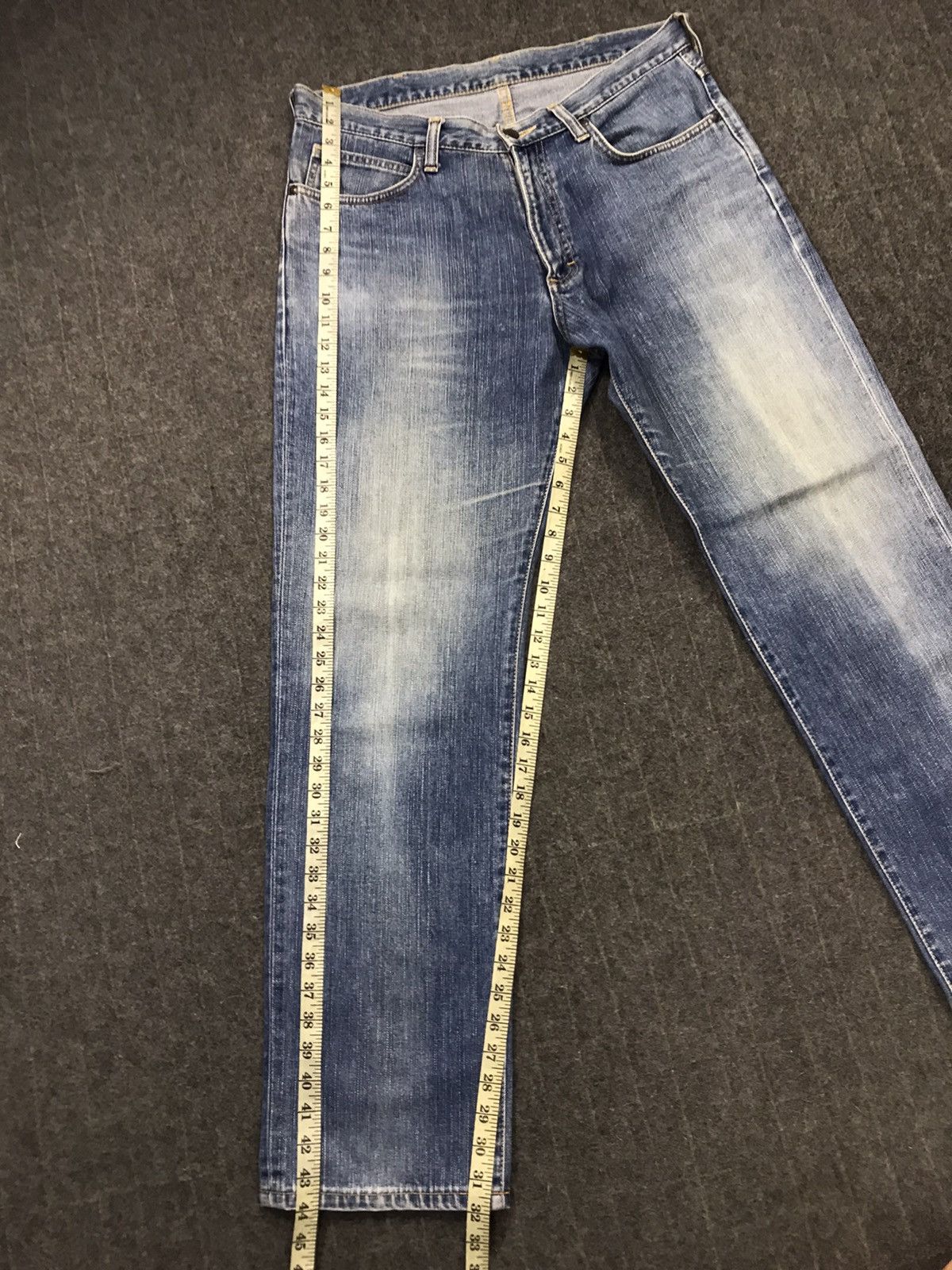 Japanese Brand × Vintage × Wrangler Vintage Wrangler Blue Wash Zipper Style Size US 35 - 17 Thumbnail