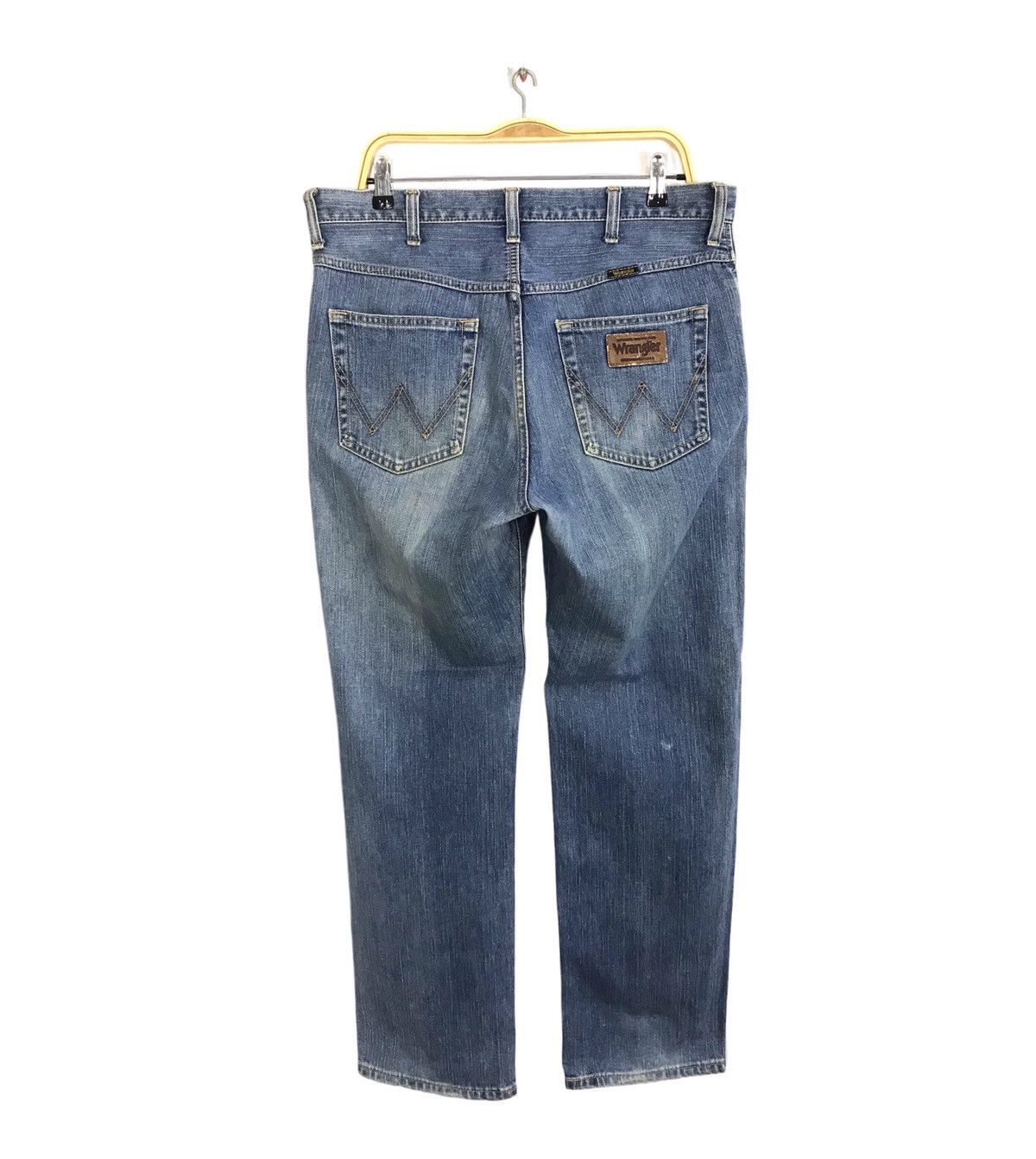 Japanese Brand × Vintage × Wrangler Vintage Wrangler Blue Wash Zipper Style Size US 35 - 2 Thumbnail