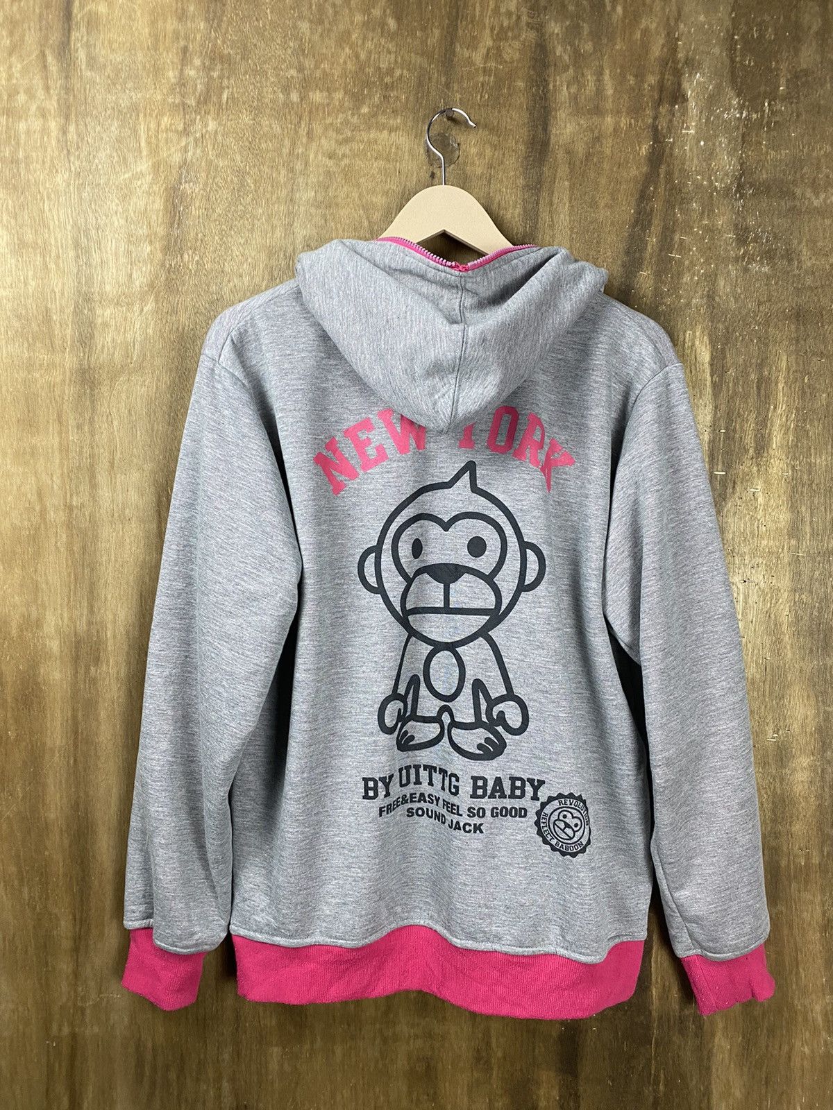 Japanese Brand DL Uitgg Baby like bape full zipper hoodie Sweaters #Z089 Size US M / EU 48-50 / 2 - 6 Thumbnail