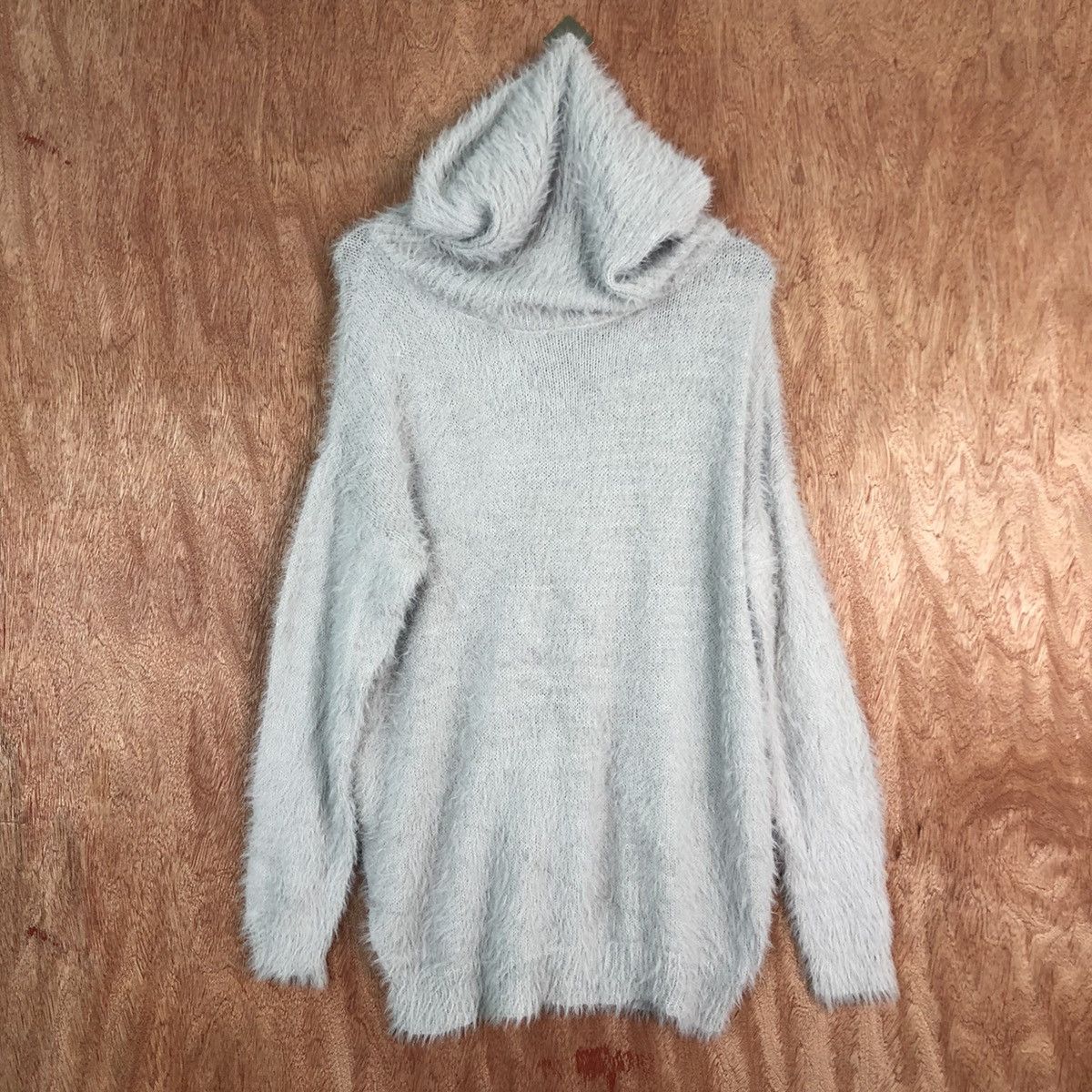 Japanese Brand DL Persodea Grey Mohair Shag Shaggy Cardigan #c332 Size US L / EU 52-54 / 3 - 1 Thumbnail