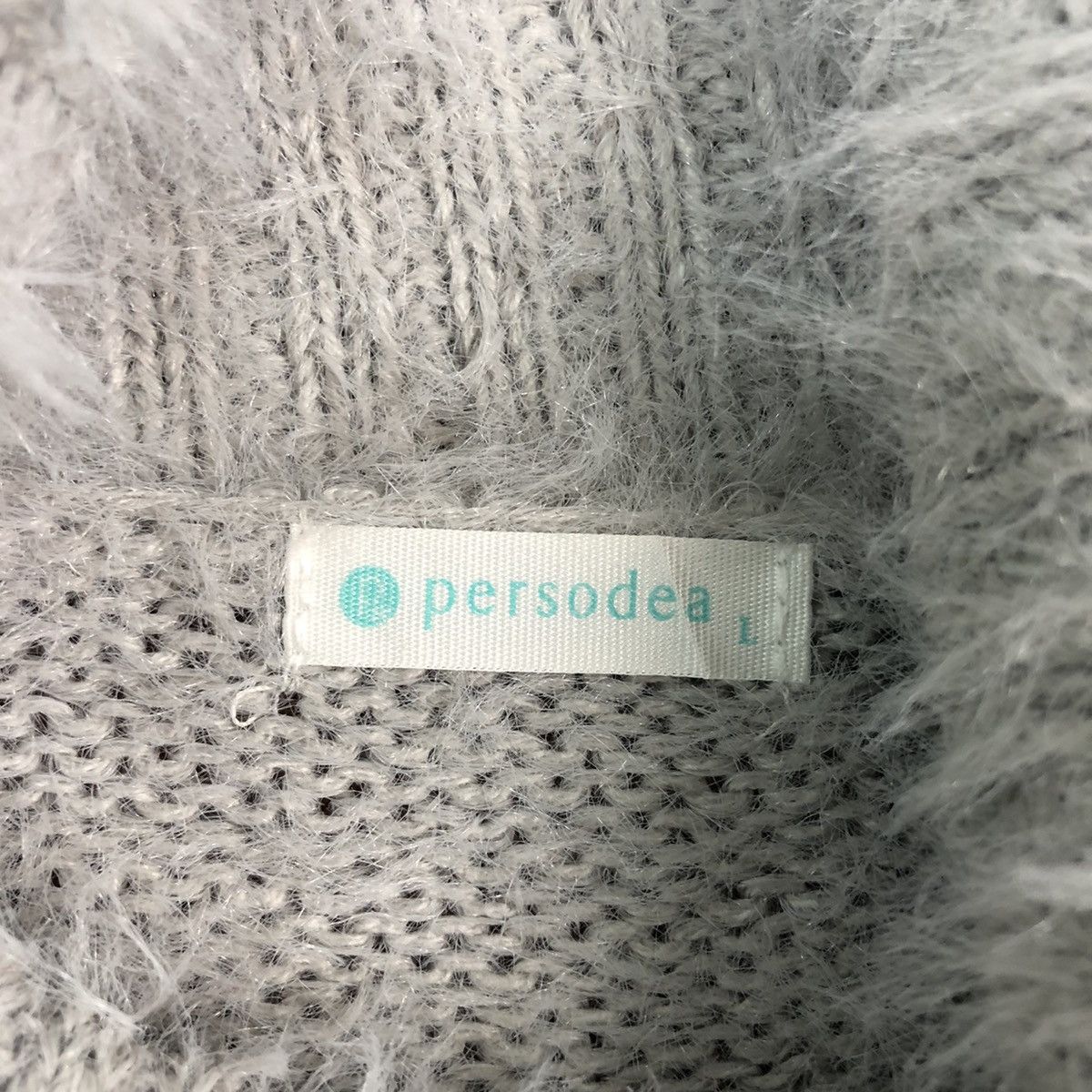 Japanese Brand DL Persodea Grey Mohair Shag Shaggy Cardigan #c332 Size US L / EU 52-54 / 3 - 8 Thumbnail