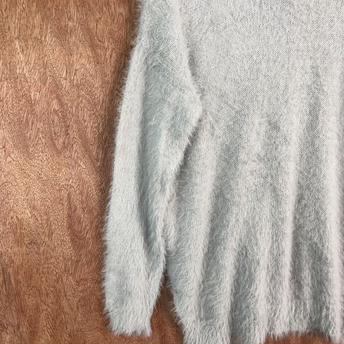 Japanese Brand DL Persodea Grey Mohair Shag Shaggy Cardigan #c332 Size US L / EU 52-54 / 3 - 7 Thumbnail