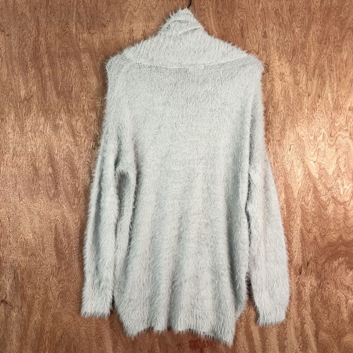 Japanese Brand DL Persodea Grey Mohair Shag Shaggy Cardigan #c332 Size US L / EU 52-54 / 3 - 9 Thumbnail
