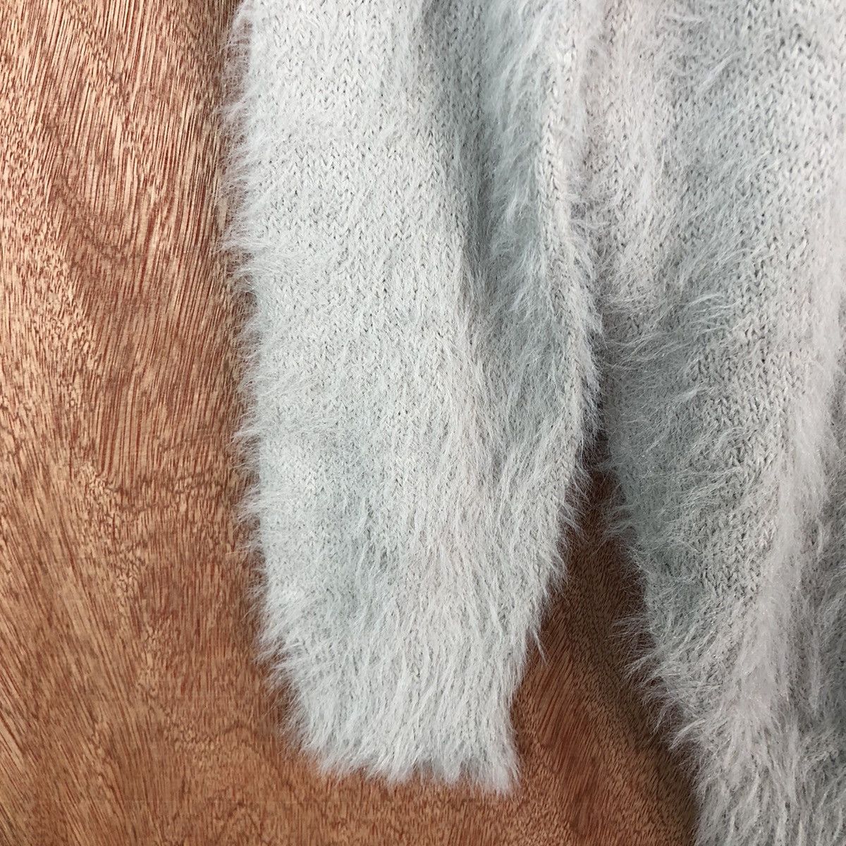 Japanese Brand DL Persodea Grey Mohair Shag Shaggy Cardigan #c332 Size US L / EU 52-54 / 3 - 6 Thumbnail