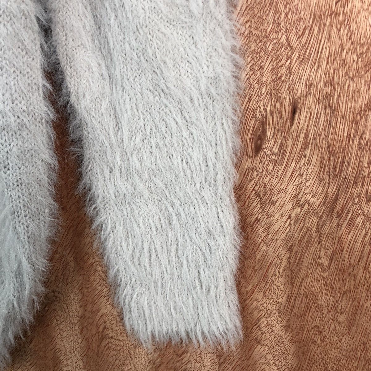 Japanese Brand DL Persodea Grey Mohair Shag Shaggy Cardigan #c332 Size US L / EU 52-54 / 3 - 4 Thumbnail
