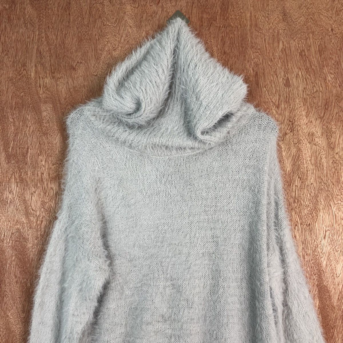 Japanese Brand DL Persodea Grey Mohair Shag Shaggy Cardigan #c332 Size US L / EU 52-54 / 3 - 2 Thumbnail