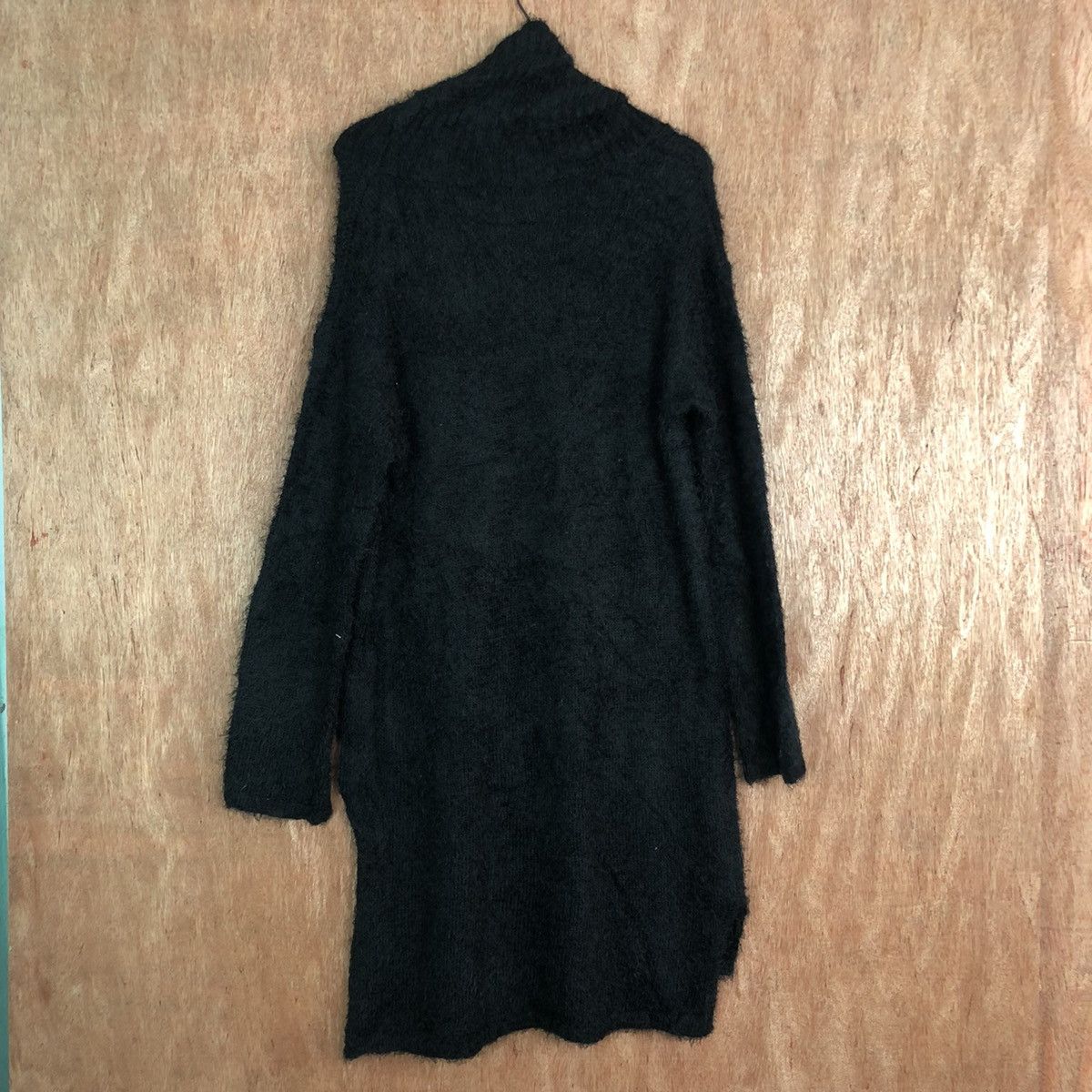 Homespun Knitwear DLL M.r.k Black Mohair Shag Shaggy long Knitwear #c376 Size XL / US 12-14 / IT 48-50 - 9 Thumbnail