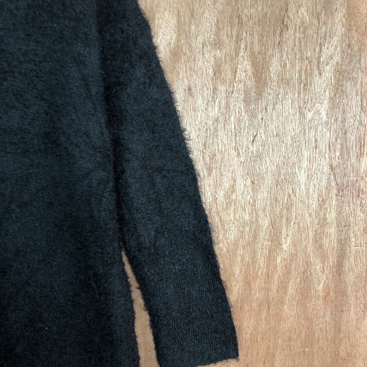 Homespun Knitwear DLL M.r.k Black Mohair Shag Shaggy long Knitwear #c376 Size XL / US 12-14 / IT 48-50 - 6 Thumbnail