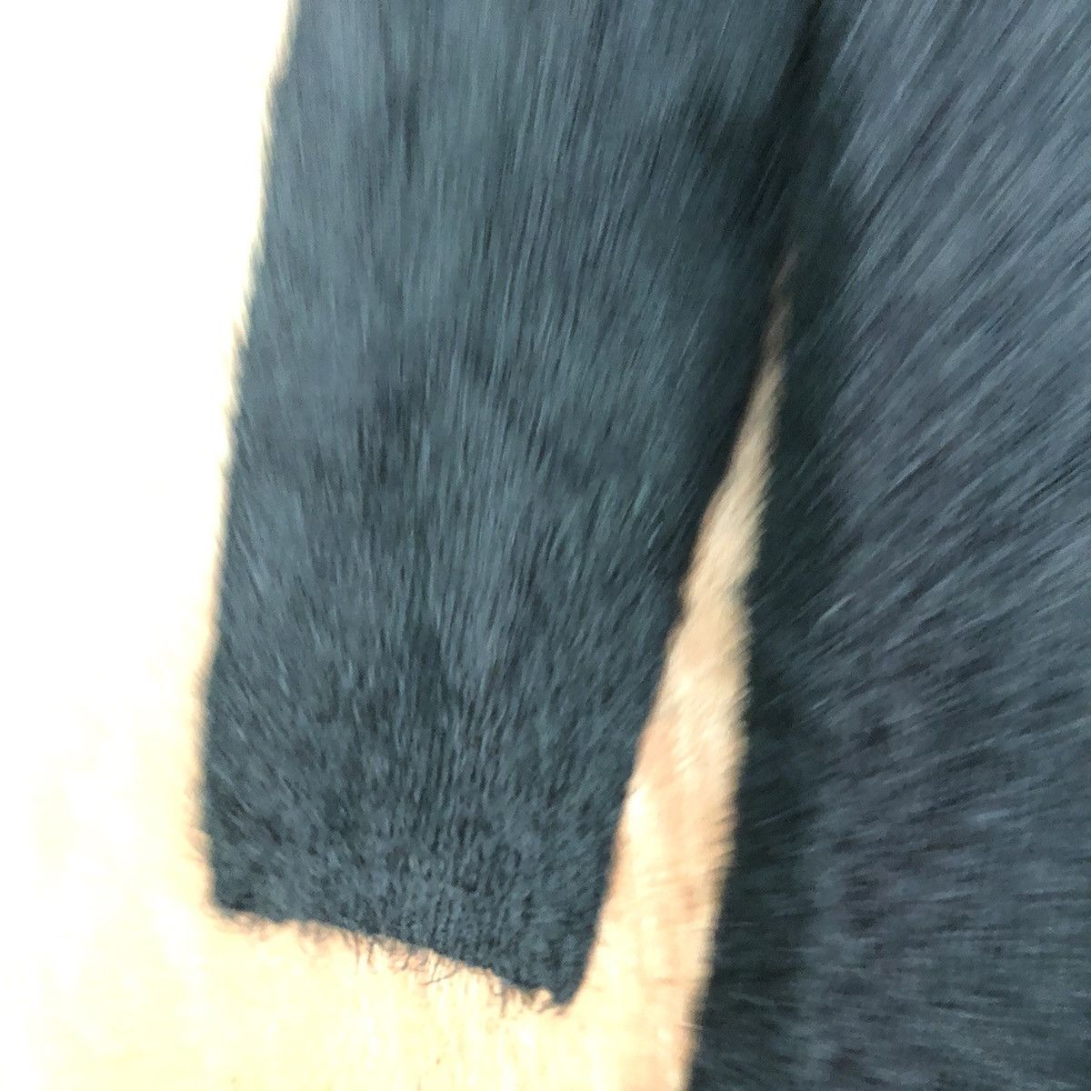 Homespun Knitwear DLL M.r.k Black Mohair Shag Shaggy long Knitwear #c376 Size XL / US 12-14 / IT 48-50 - 7 Thumbnail