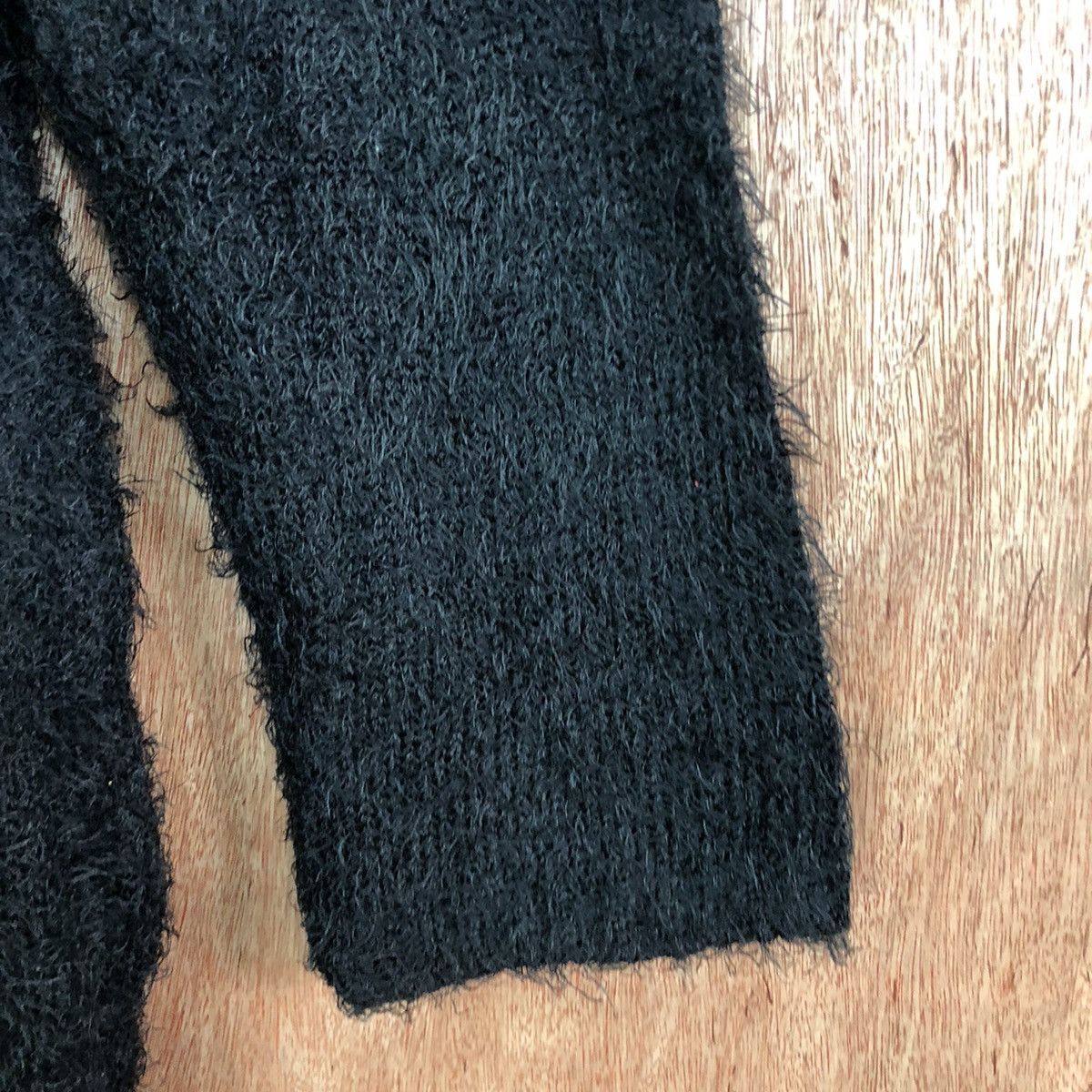 Homespun Knitwear DLL M.r.k Black Mohair Shag Shaggy long Knitwear #c376 Size XL / US 12-14 / IT 48-50 - 5 Thumbnail