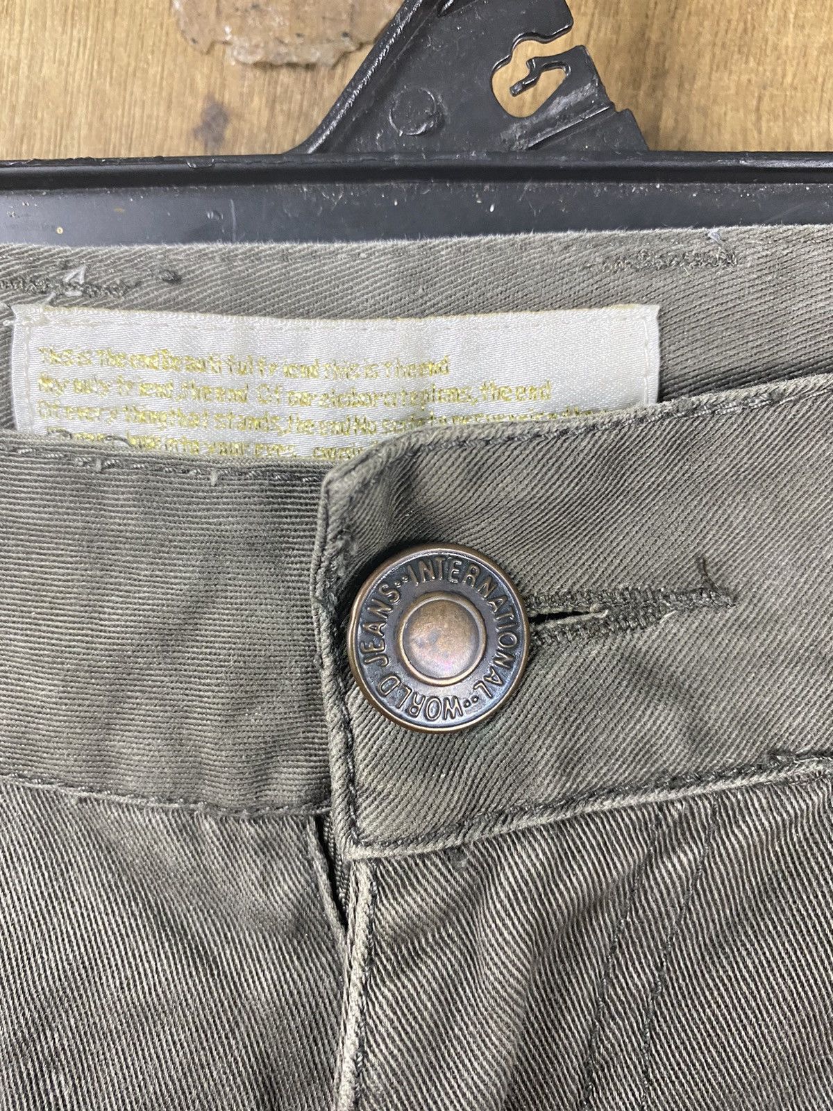 Japanese Brand DL International multipocket double waist Cargo Pants #2444 Size US 32 / EU 48 - 7 Thumbnail