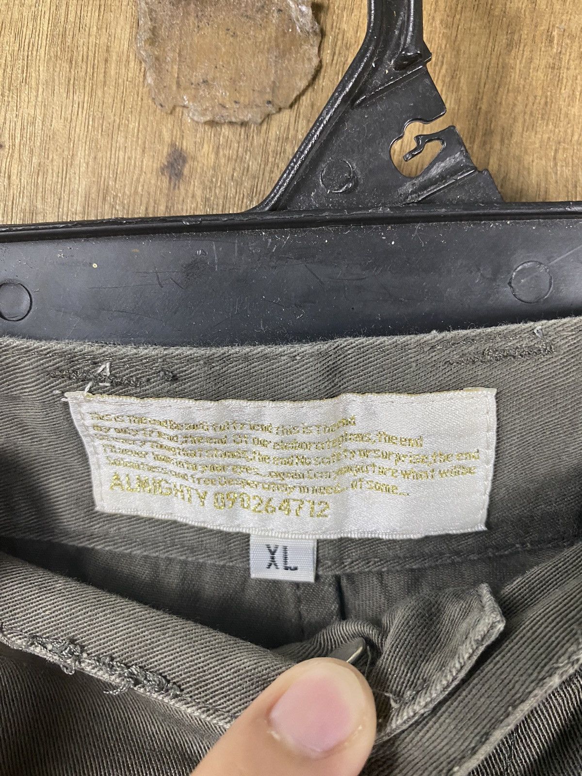Japanese Brand DL International multipocket double waist Cargo Pants #2444 Size US 32 / EU 48 - 8 Thumbnail