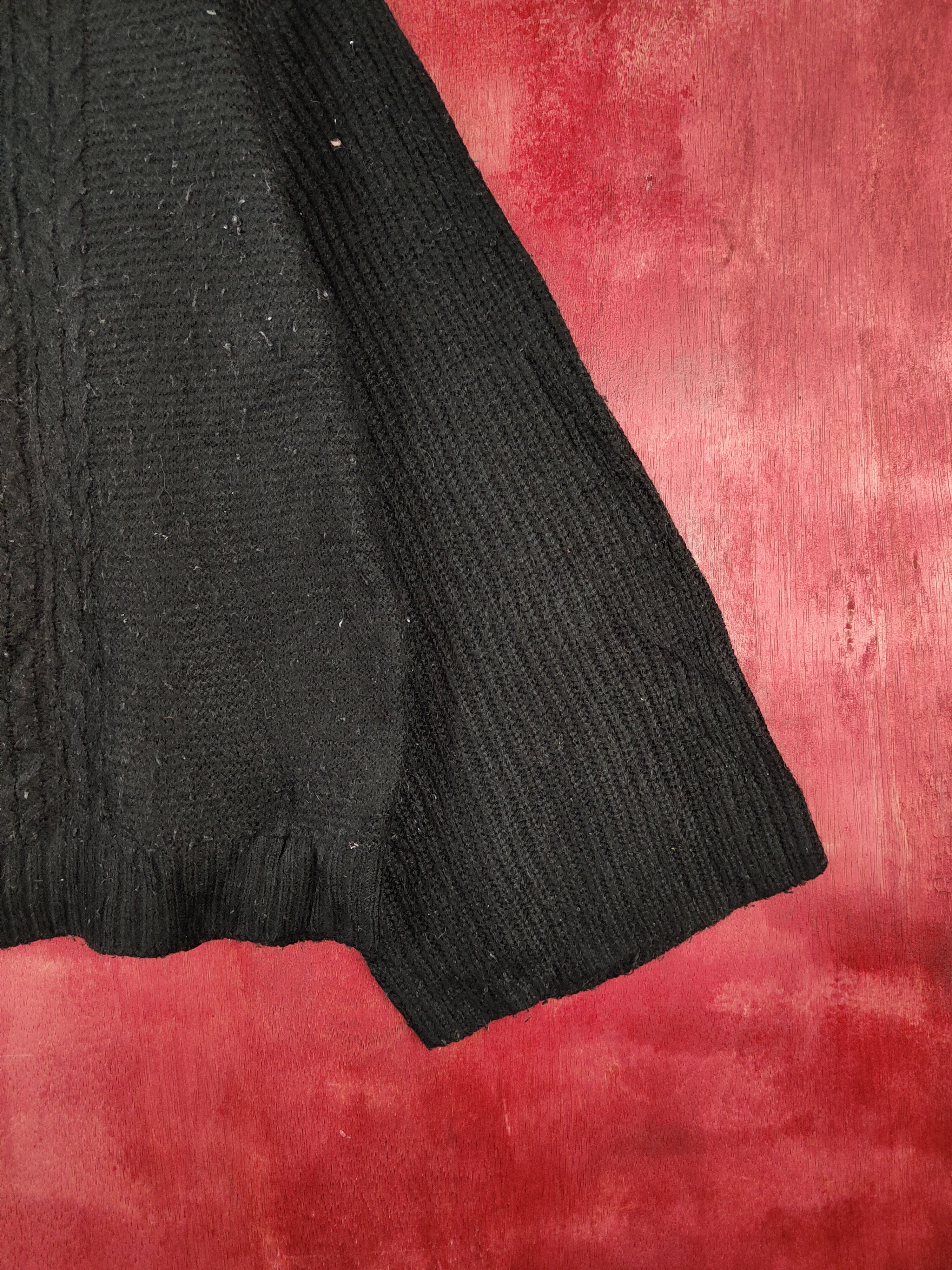 Homespun Knitwear GU Black Knitwear Sweater vintage #5940 Size L / US 10 / IT 46 - 6 Thumbnail