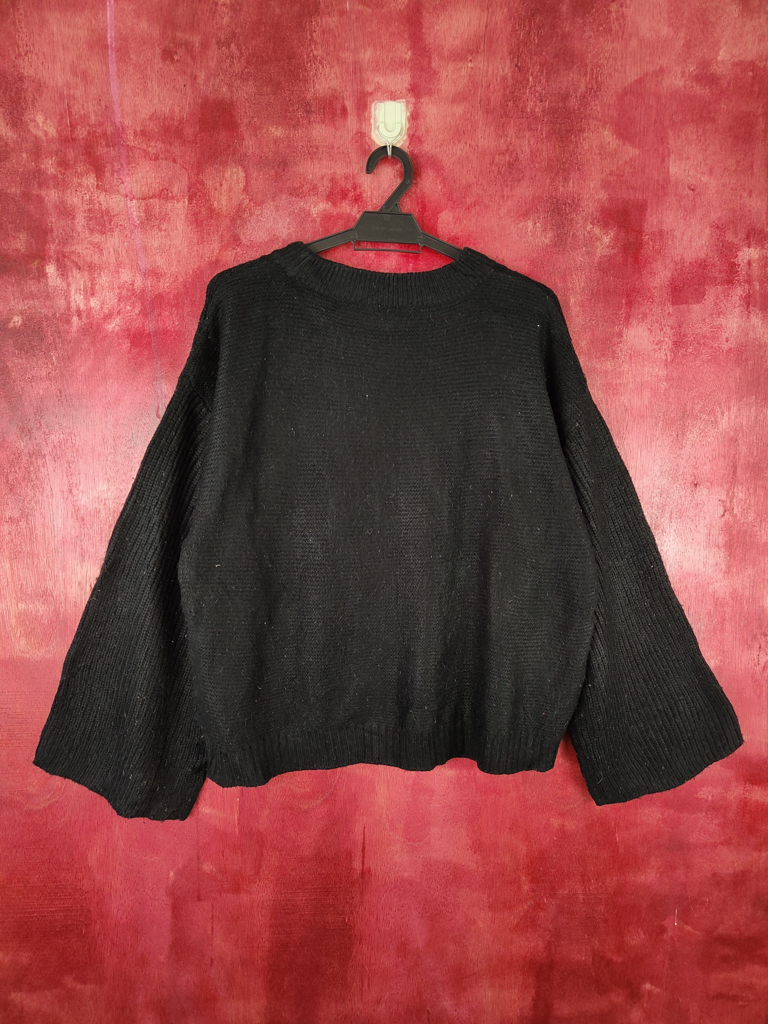Homespun Knitwear GU Black Knitwear Sweater vintage #5940 Size L / US 10 / IT 46 - 7 Thumbnail
