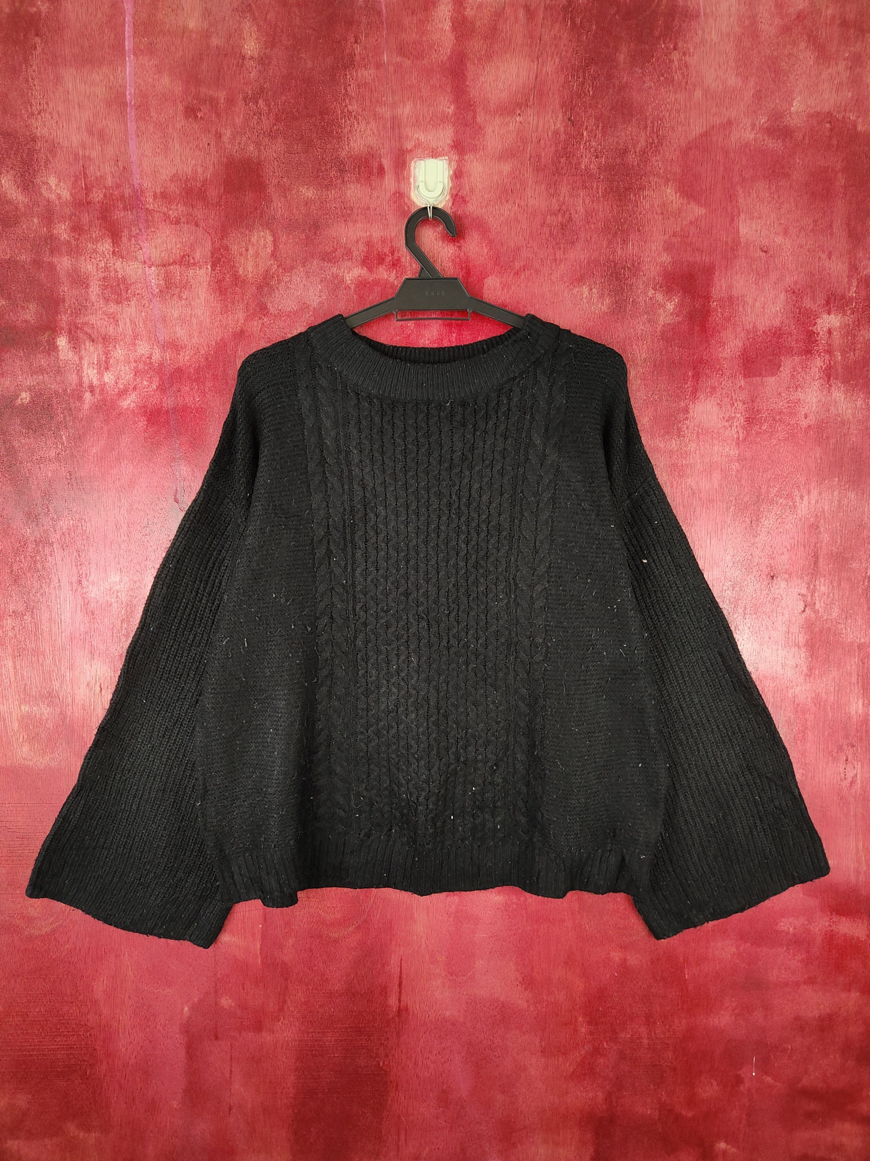 Homespun Knitwear GU Black Knitwear Sweater vintage #5940 Size L / US 10 / IT 46 - 1 Thumbnail