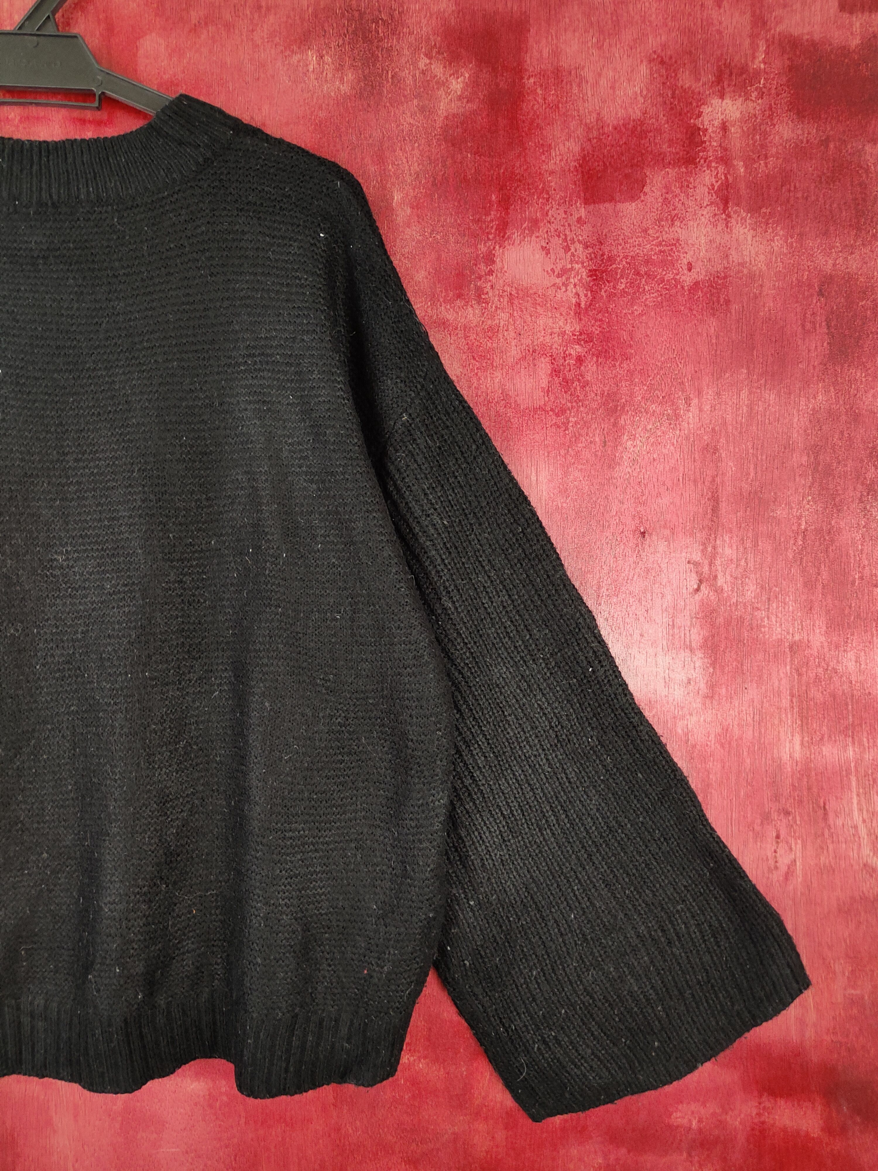 Homespun Knitwear GU Black Knitwear Sweater vintage #5940 Size L / US 10 / IT 46 - 9 Thumbnail