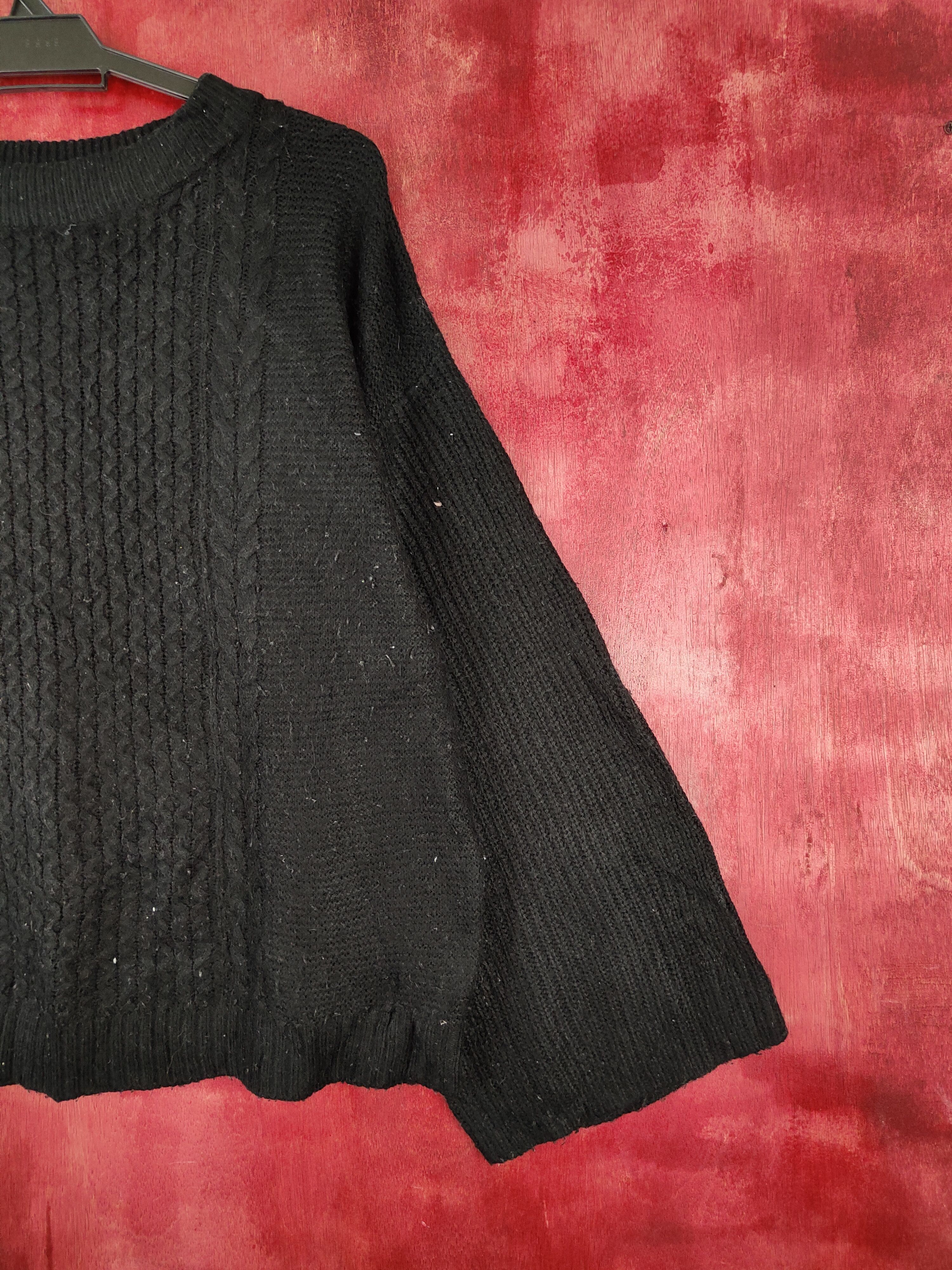 Homespun Knitwear GU Black Knitwear Sweater vintage #5940 Size L / US 10 / IT 46 - 5 Thumbnail