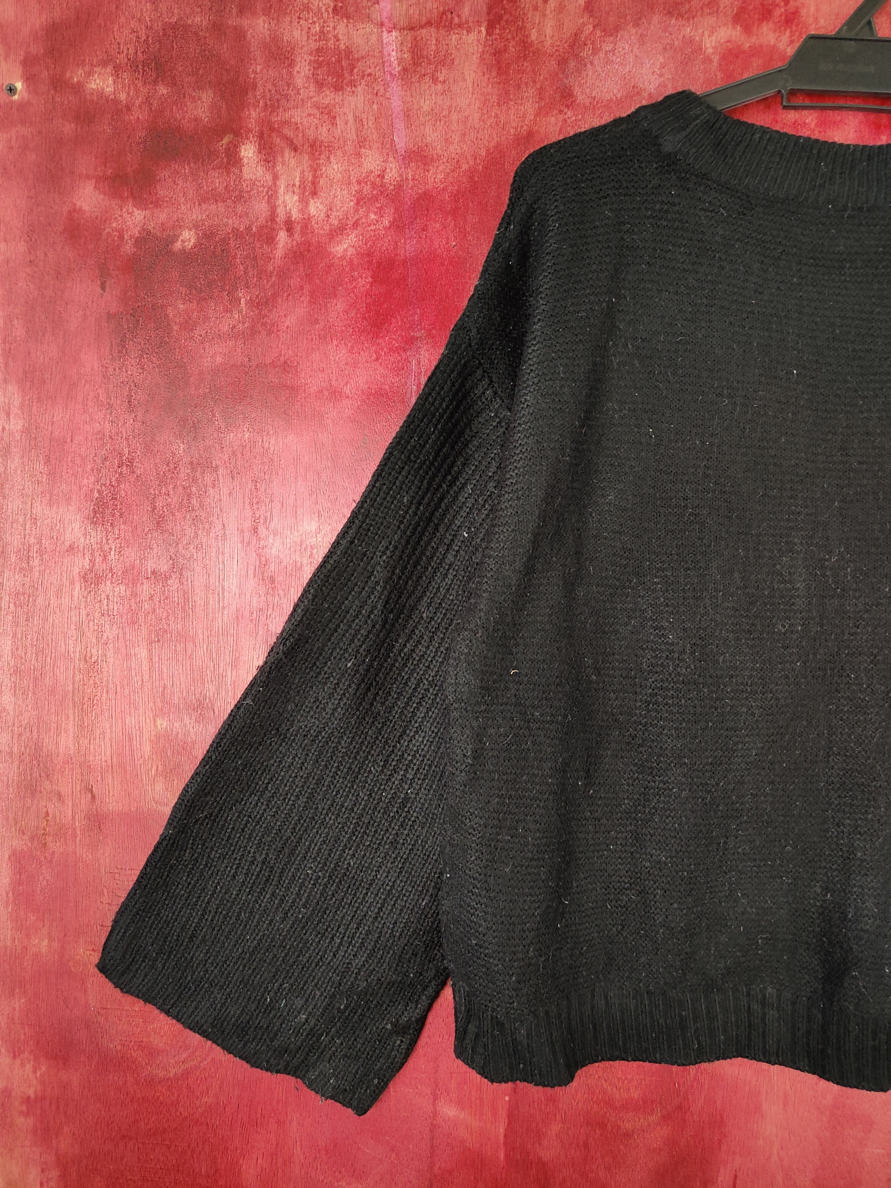 Homespun Knitwear GU Black Knitwear Sweater vintage #5940 Size L / US 10 / IT 46 - 8 Thumbnail