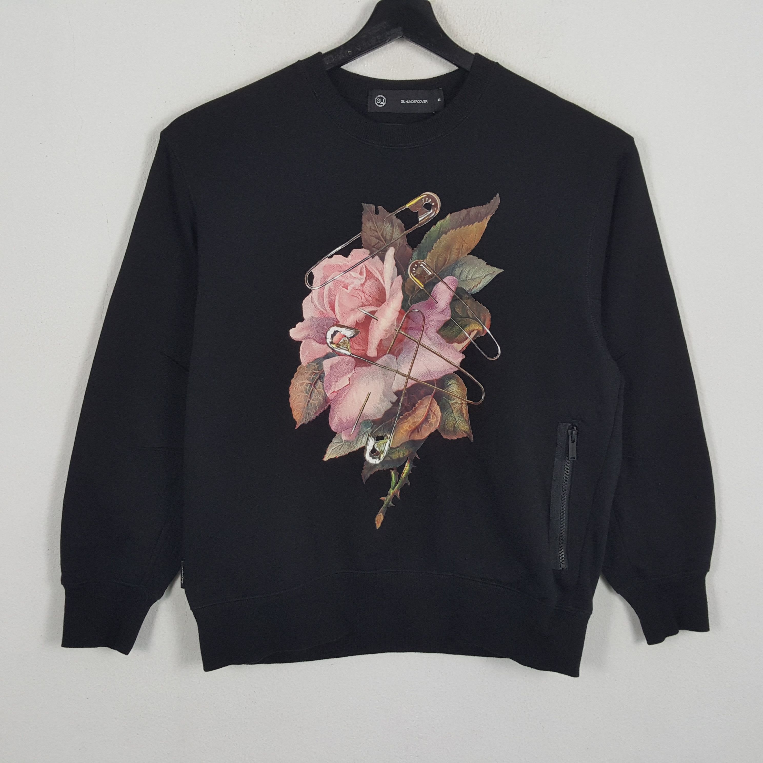 Japanese Brand GU X UNDERCOVER Flowers Design Custom Logo Sweatshirt Size US M / EU 48-50 / 2 - 3 Thumbnail