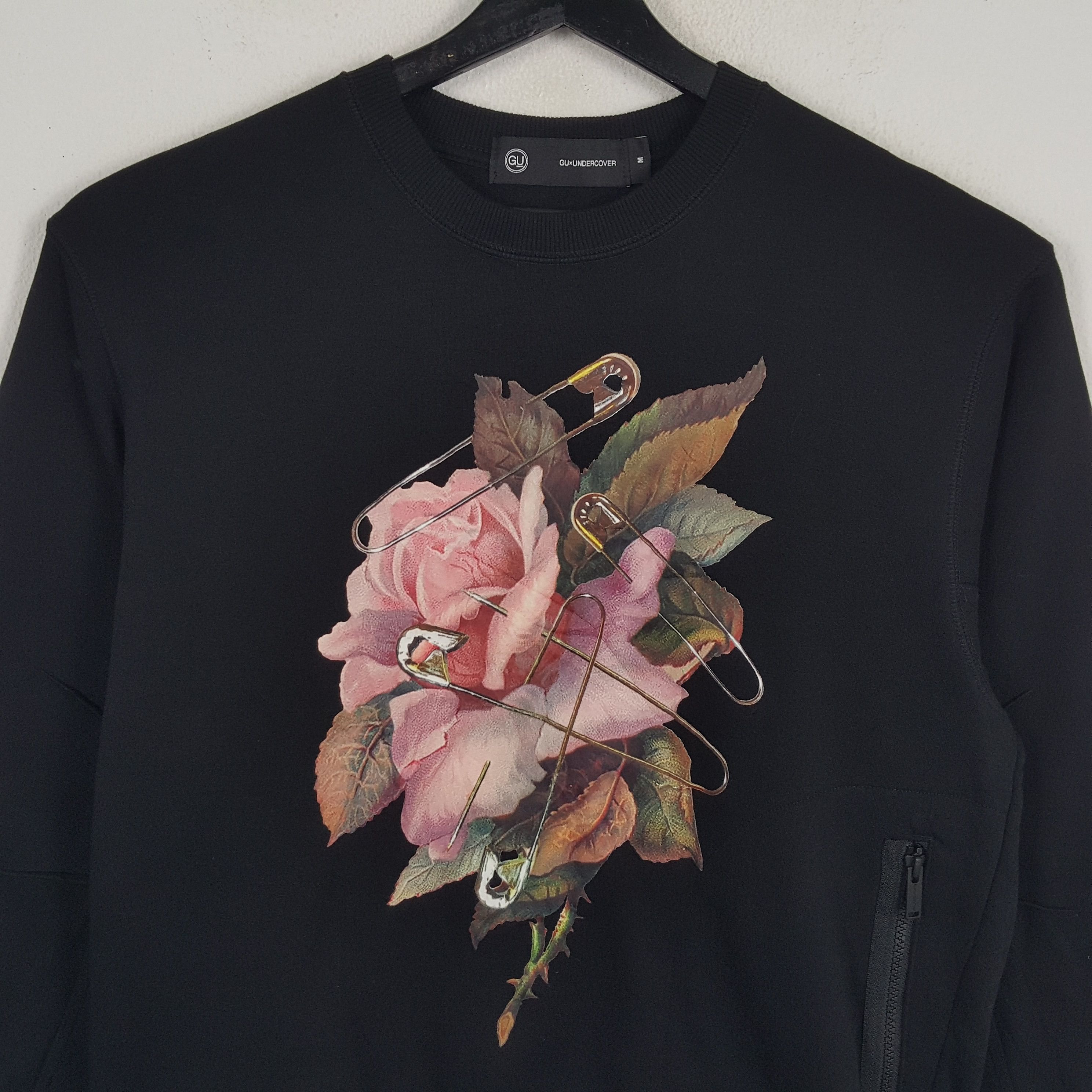 Japanese Brand GU X UNDERCOVER Flowers Design Custom Logo Sweatshirt Size US M / EU 48-50 / 2 - 4 Thumbnail