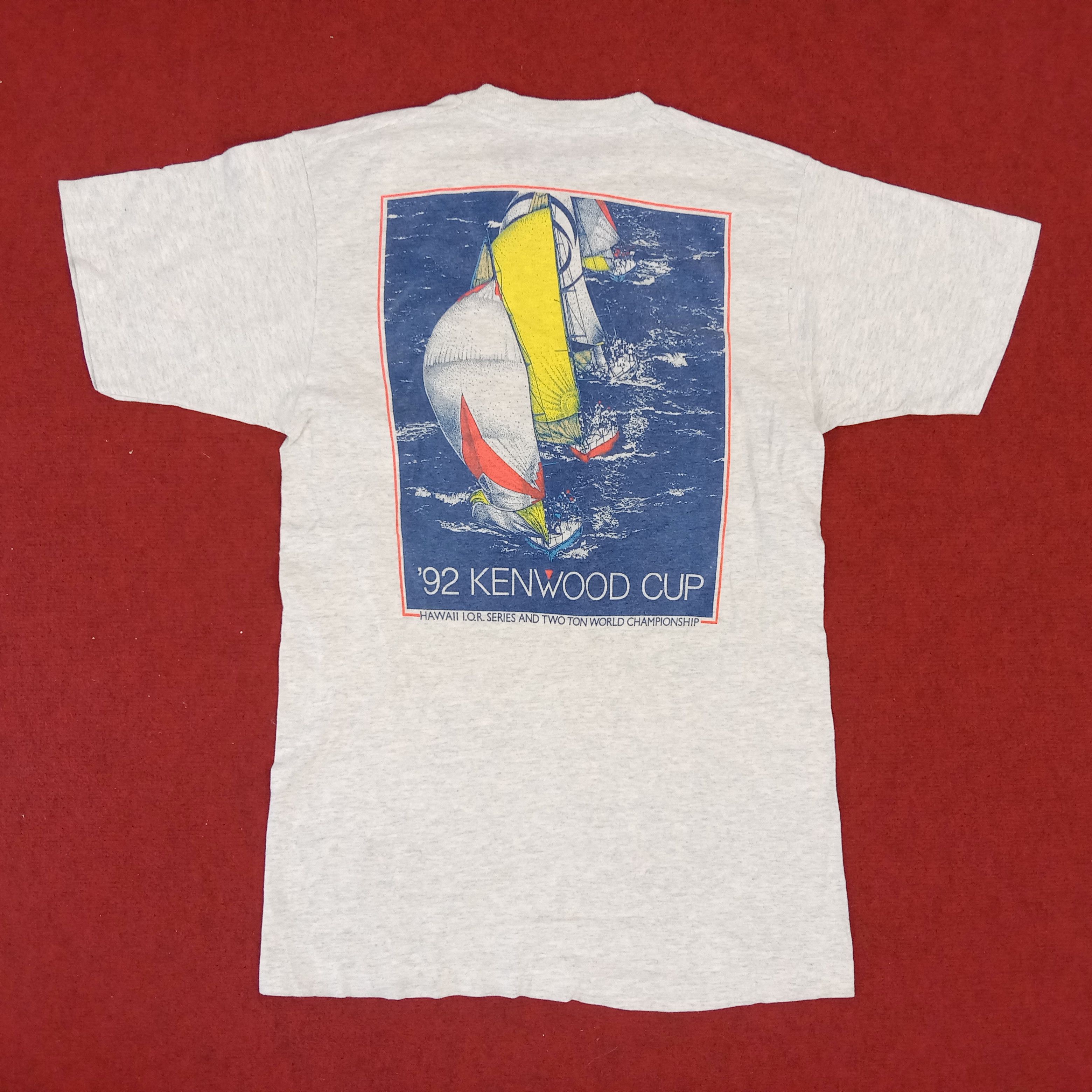 Vintage Hawaii Kenwood Cup Racing Surfing Style Vintage Tshirt Size US M / EU 48-50 / 2 - 1 Thumbnail