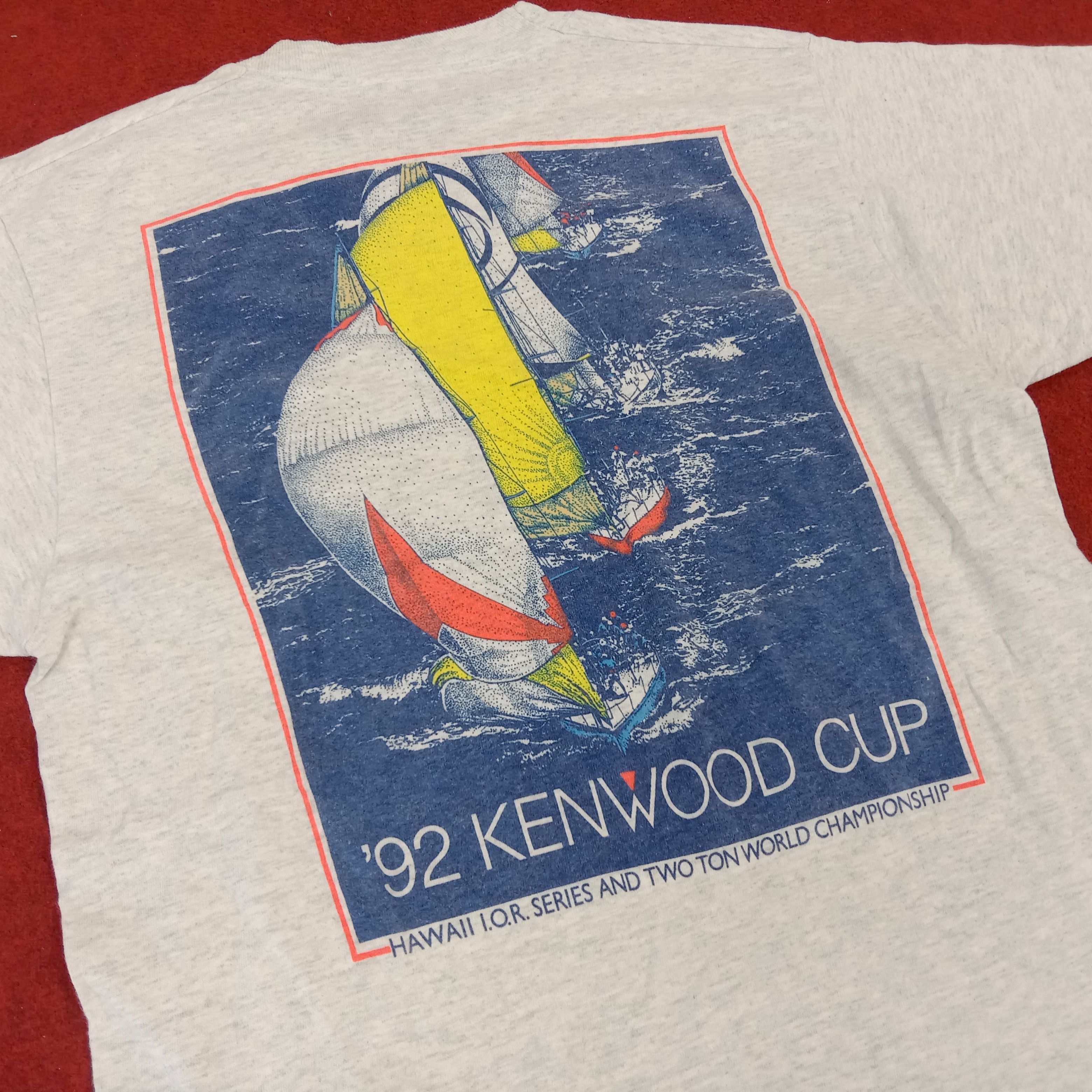Vintage Hawaii Kenwood Cup Racing Surfing Style Vintage Tshirt Size US M / EU 48-50 / 2 - 2 Thumbnail