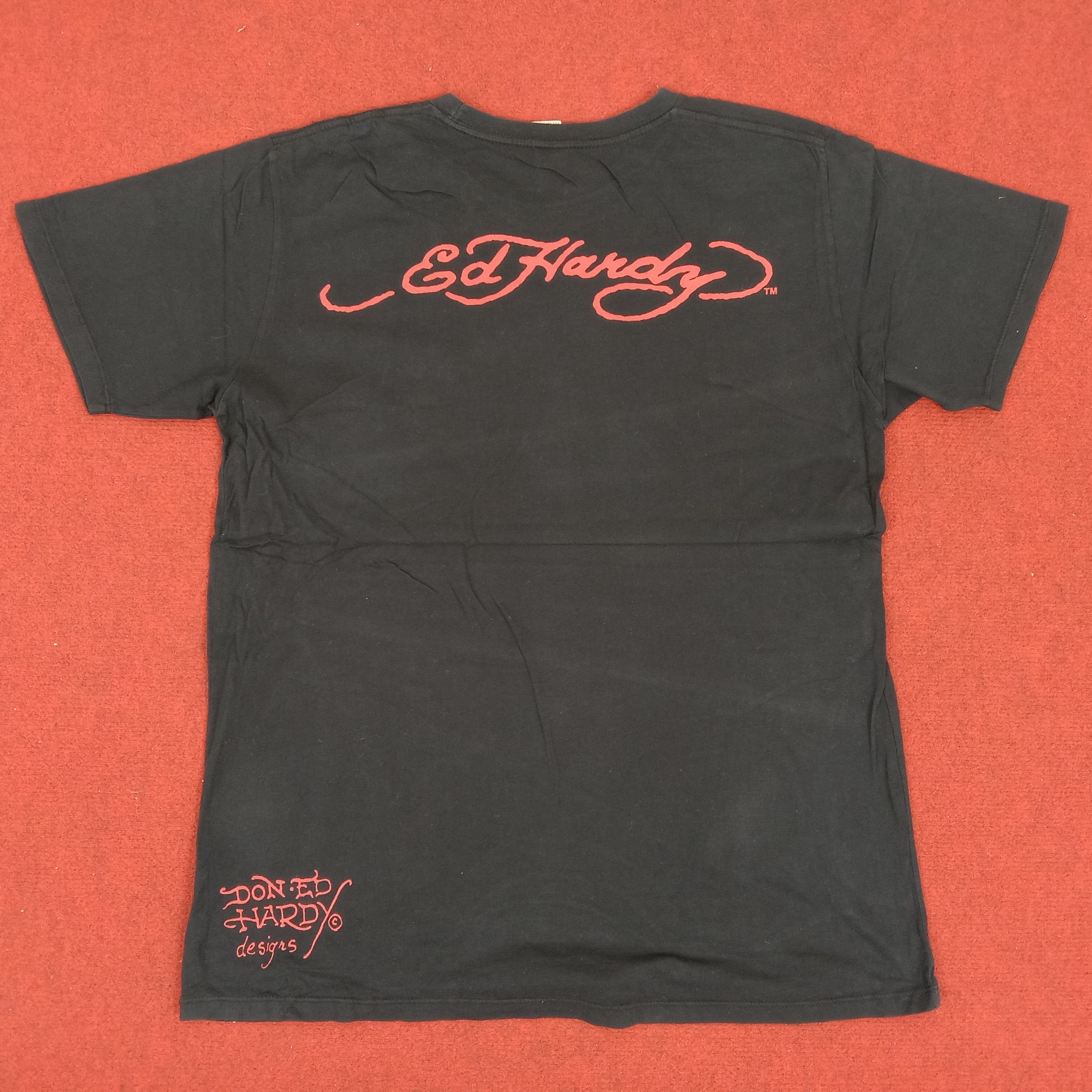 Christian Audigier × Ed Hardy Ed Hardy by Christian Audigier Eagle Skulls Design Tshirt Size US L / EU 52-54 / 3 - 3 Thumbnail