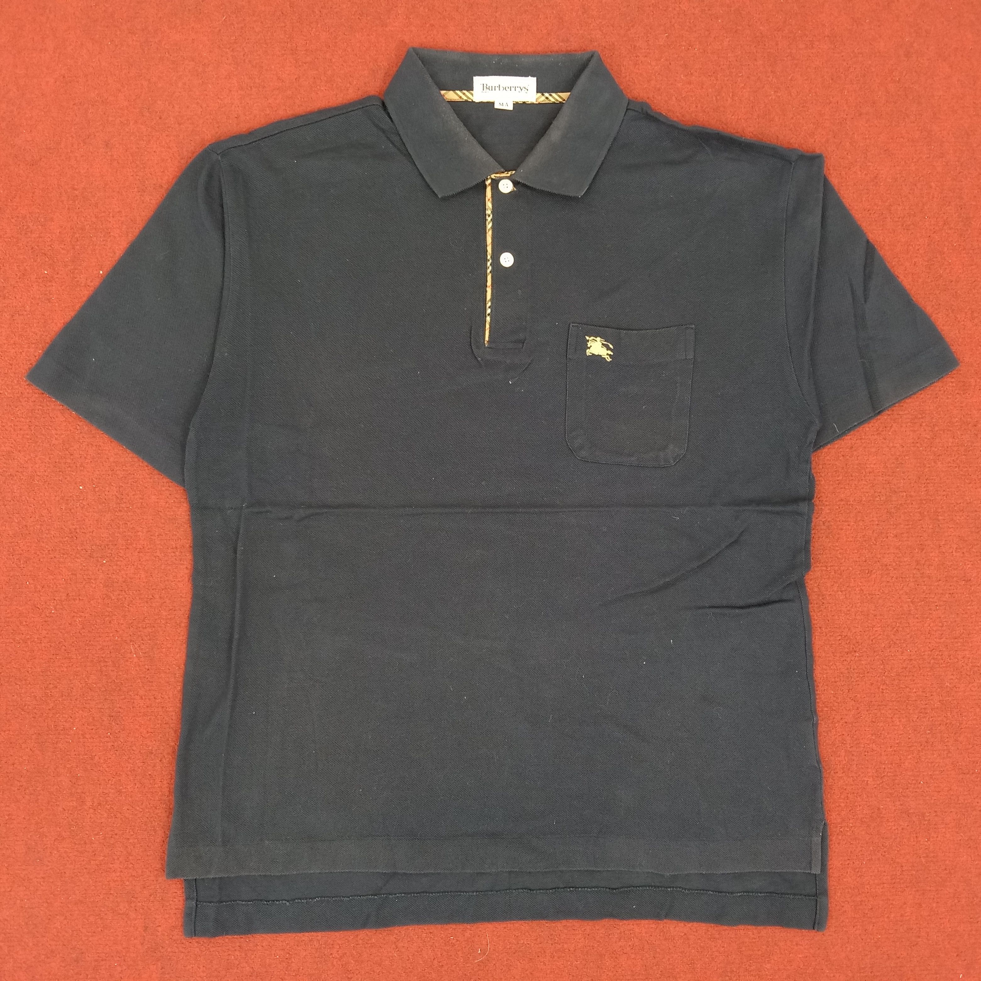 Burberry Nova Check Small Logo Pocket Design Polos