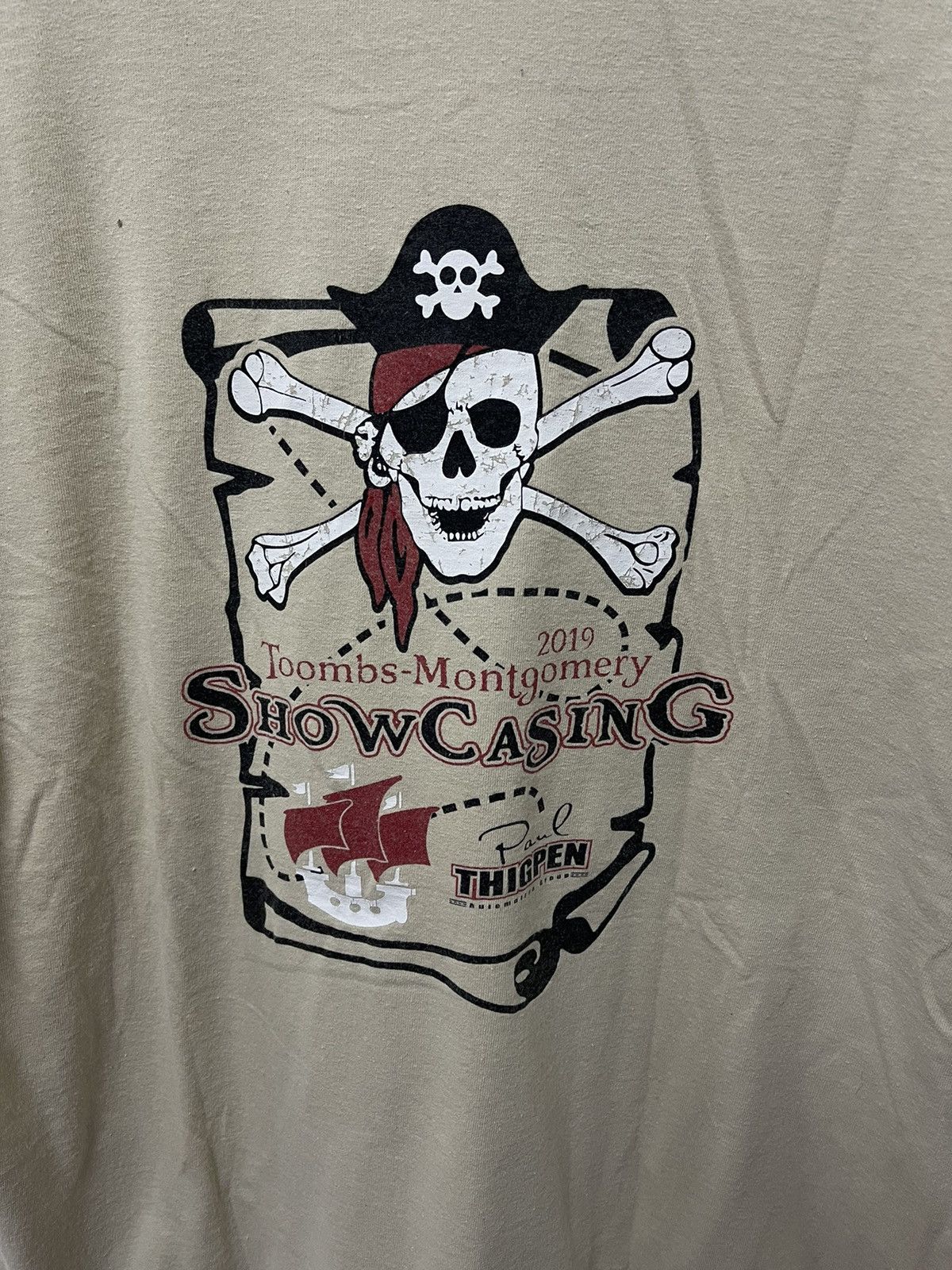 Japanese Brand × Vintage Vintage Show Casing Pirate Of The Carriben Big Logo Tshirt Size US M / EU 48-50 / 2 - 2 Thumbnail