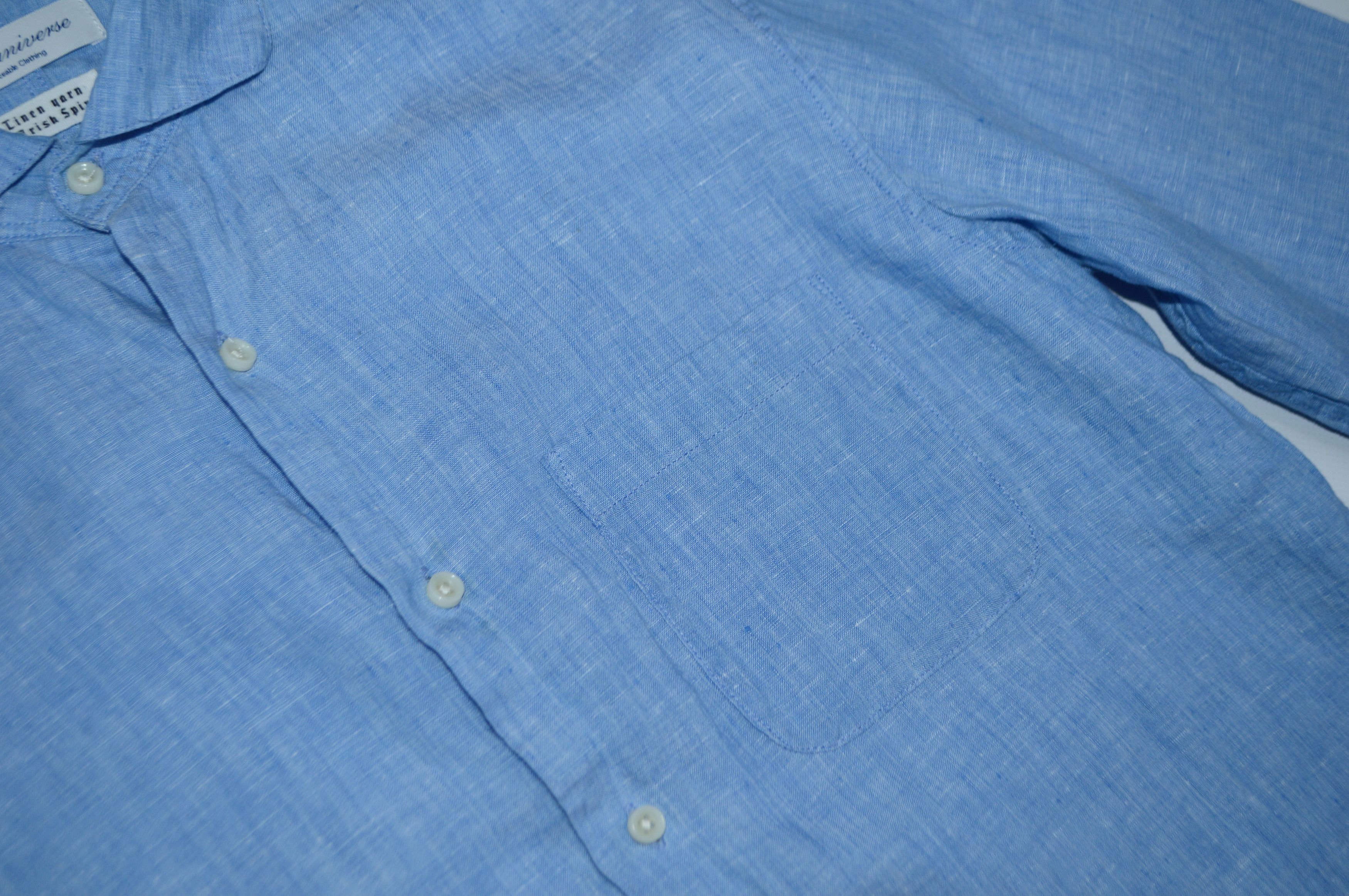 NANO universe Nano Universe Light Blue Linen Shirt Size L Size US L / EU 52-54 / 3 - 3 Thumbnail