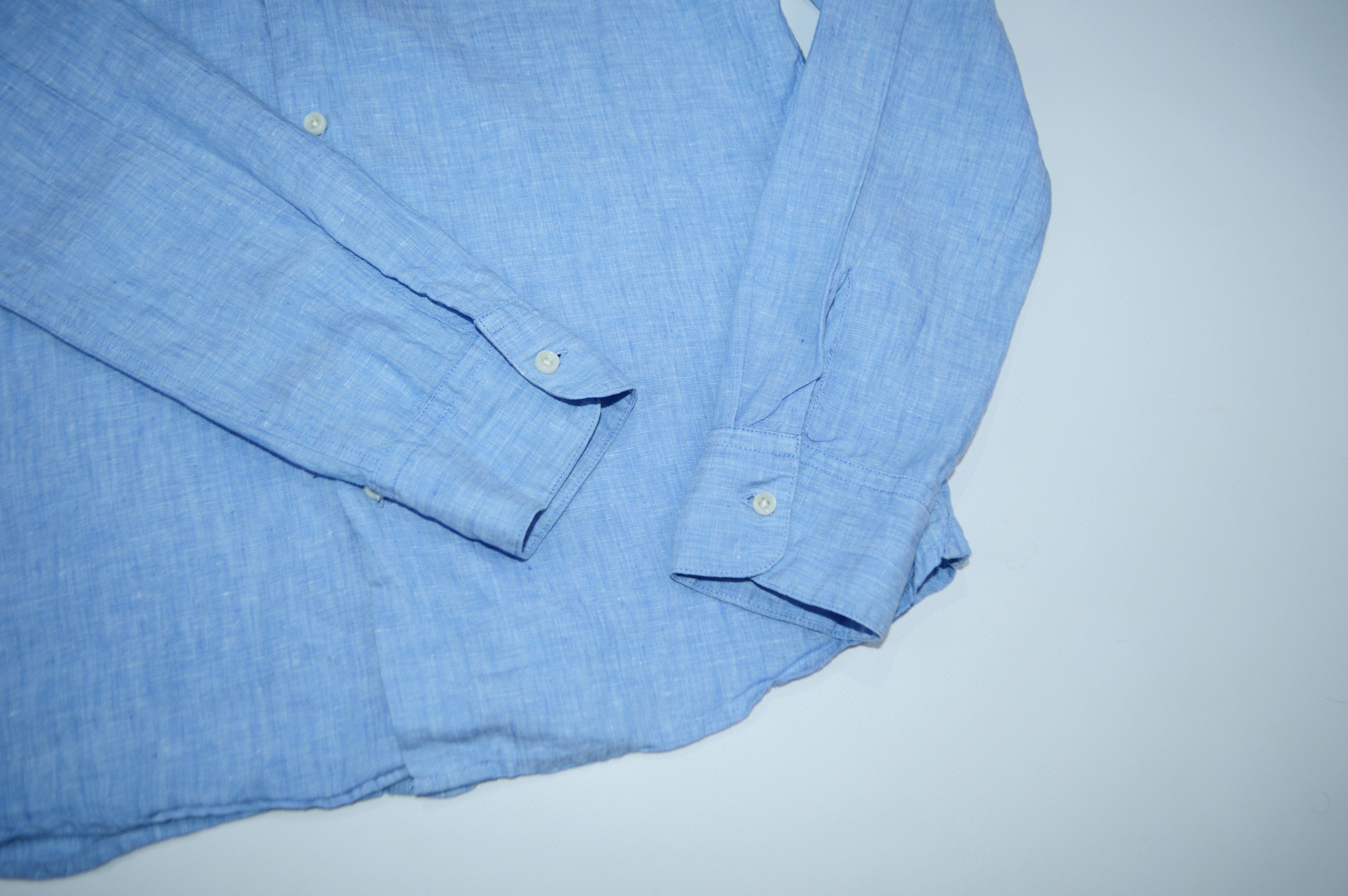 NANO universe Nano Universe Light Blue Linen Shirt Size L Size US L / EU 52-54 / 3 - 6 Thumbnail