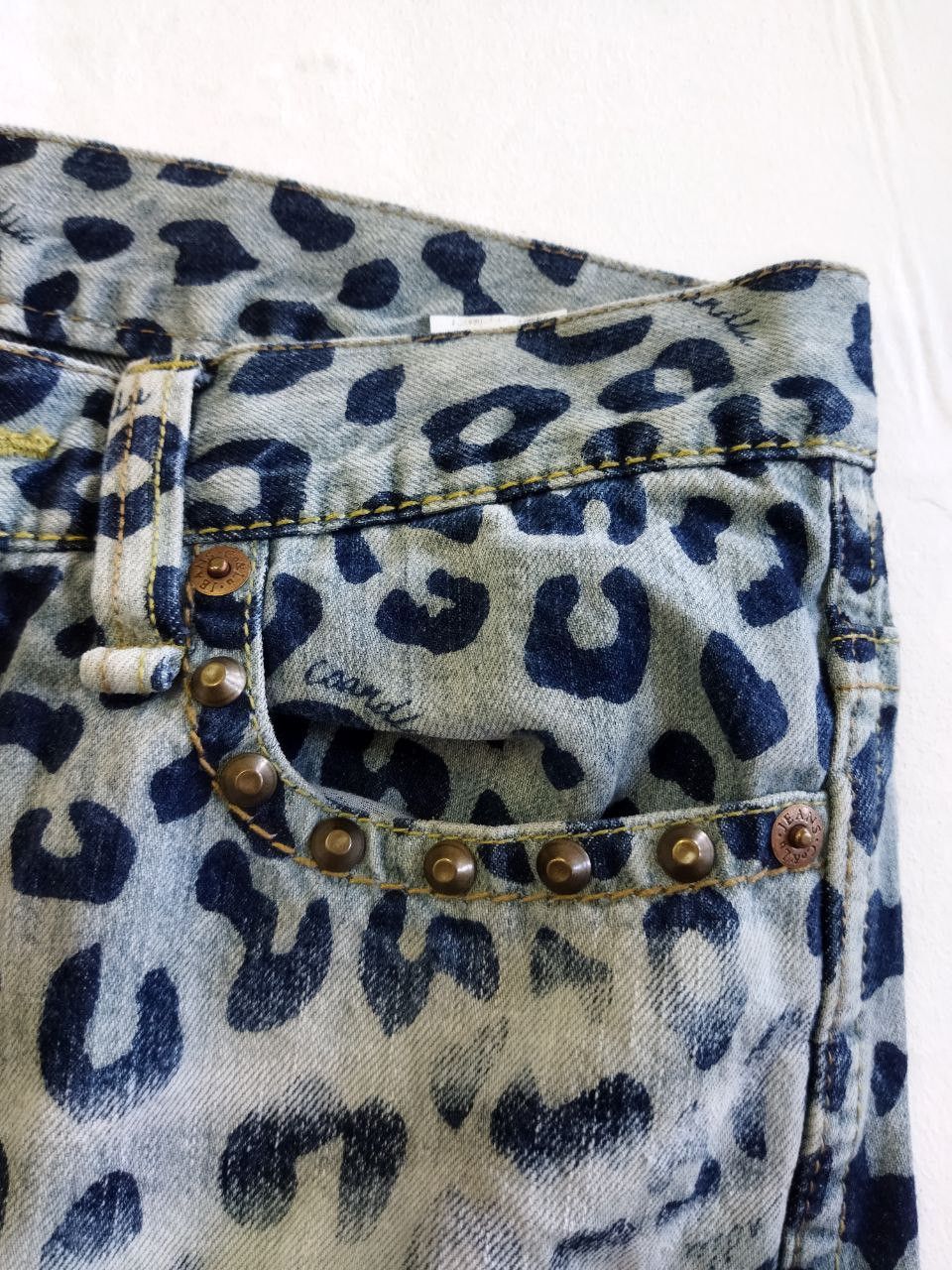 Japanese Brand Co & Lu Japan Leopard Hysteric Style Jeans Size US 32 / EU 48 - 10 Thumbnail
