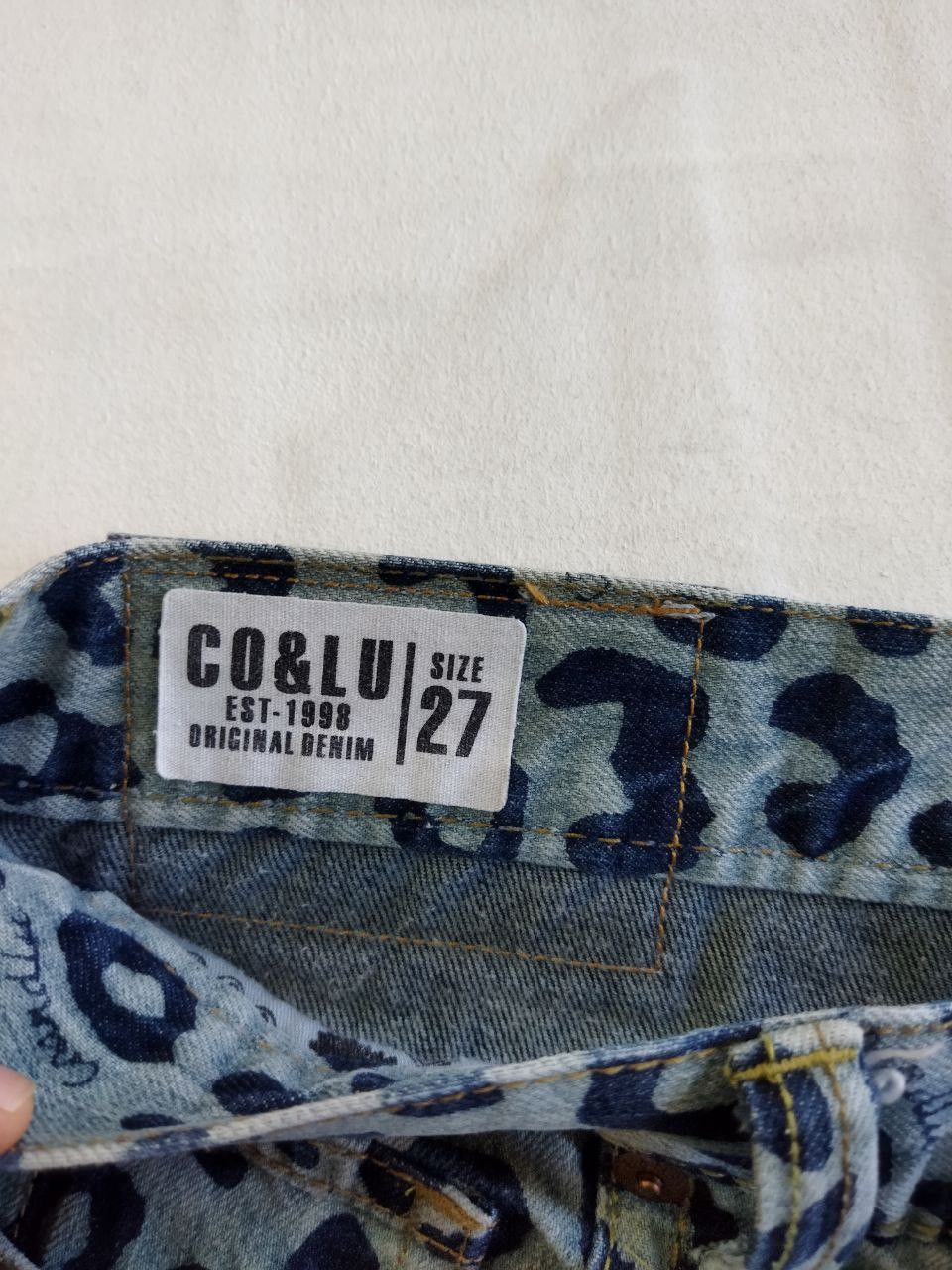 Japanese Brand Co & Lu Japan Leopard Hysteric Style Jeans Size US 32 / EU 48 - 8 Thumbnail