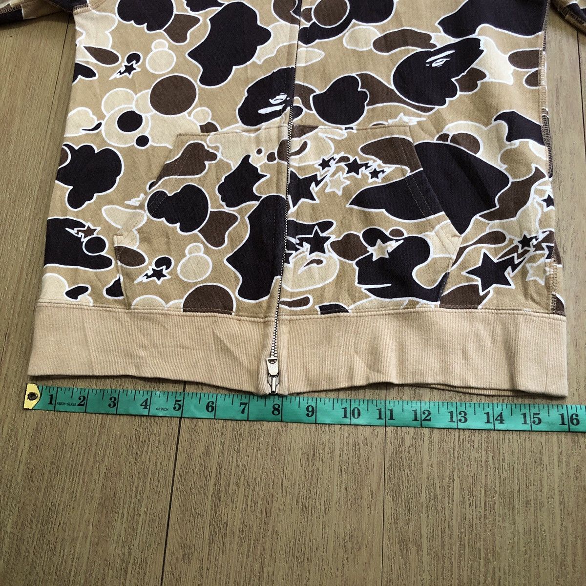 Bape Star Camo Full Zip Hoodie Size XXS / US 00 / IT 34 - 6 Thumbnail