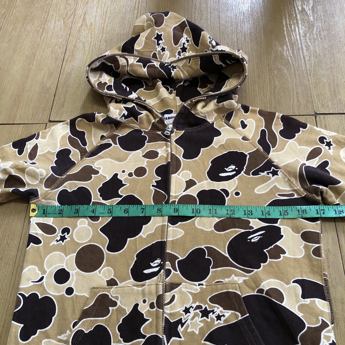 Bape Star Camo Full Zip Hoodie Size XXS / US 00 / IT 34 - 4 Thumbnail