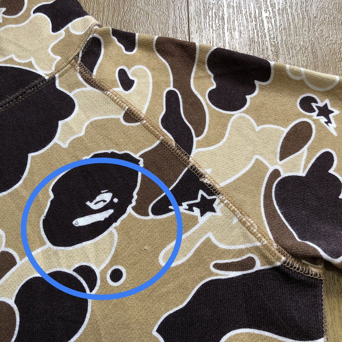 Bape Star Camo Full Zip Hoodie Size XXS / US 00 / IT 34 - 3 Thumbnail