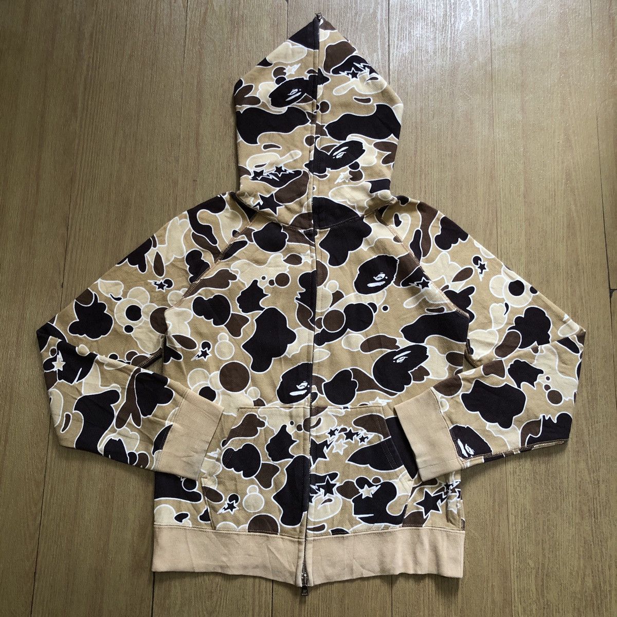 Bape Star Camo Full Zip Hoodie Size XXS / US 00 / IT 34 - 1 Thumbnail