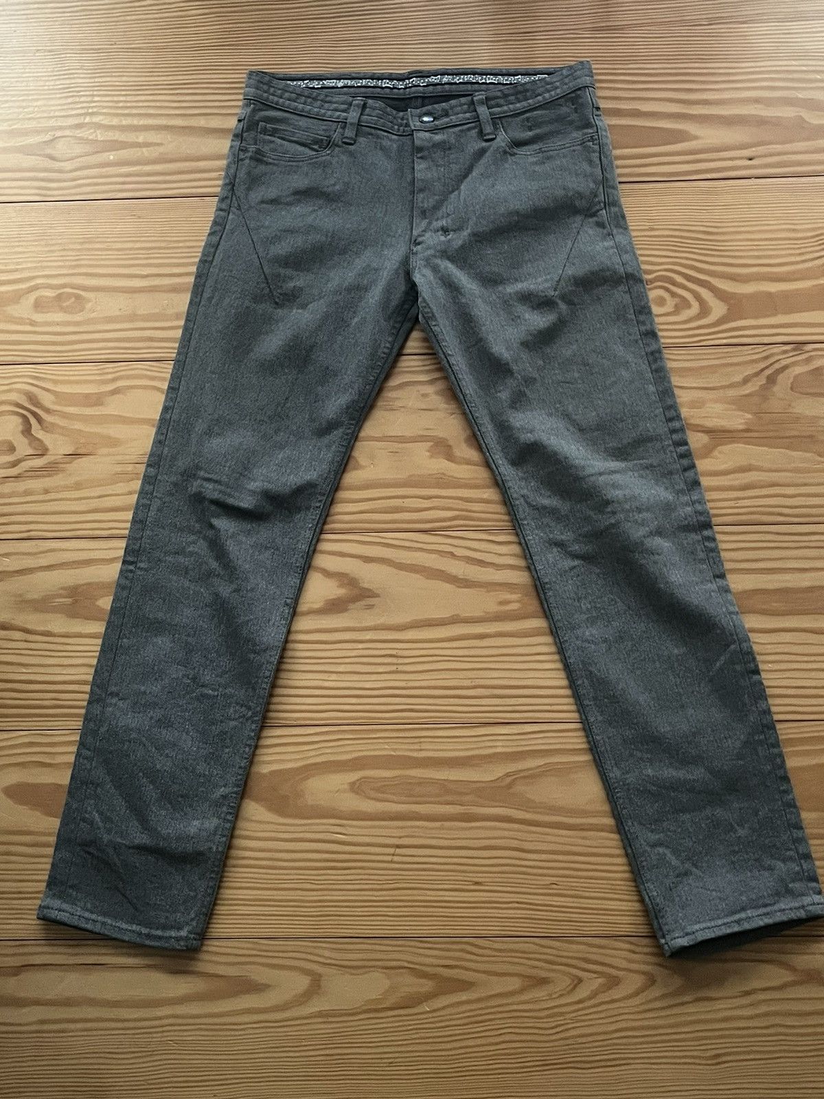 image of Number N Ine x Takahiromiyashita The Soloist Number Nine 07 Pain Denim in Grey, Men's (Size 32)