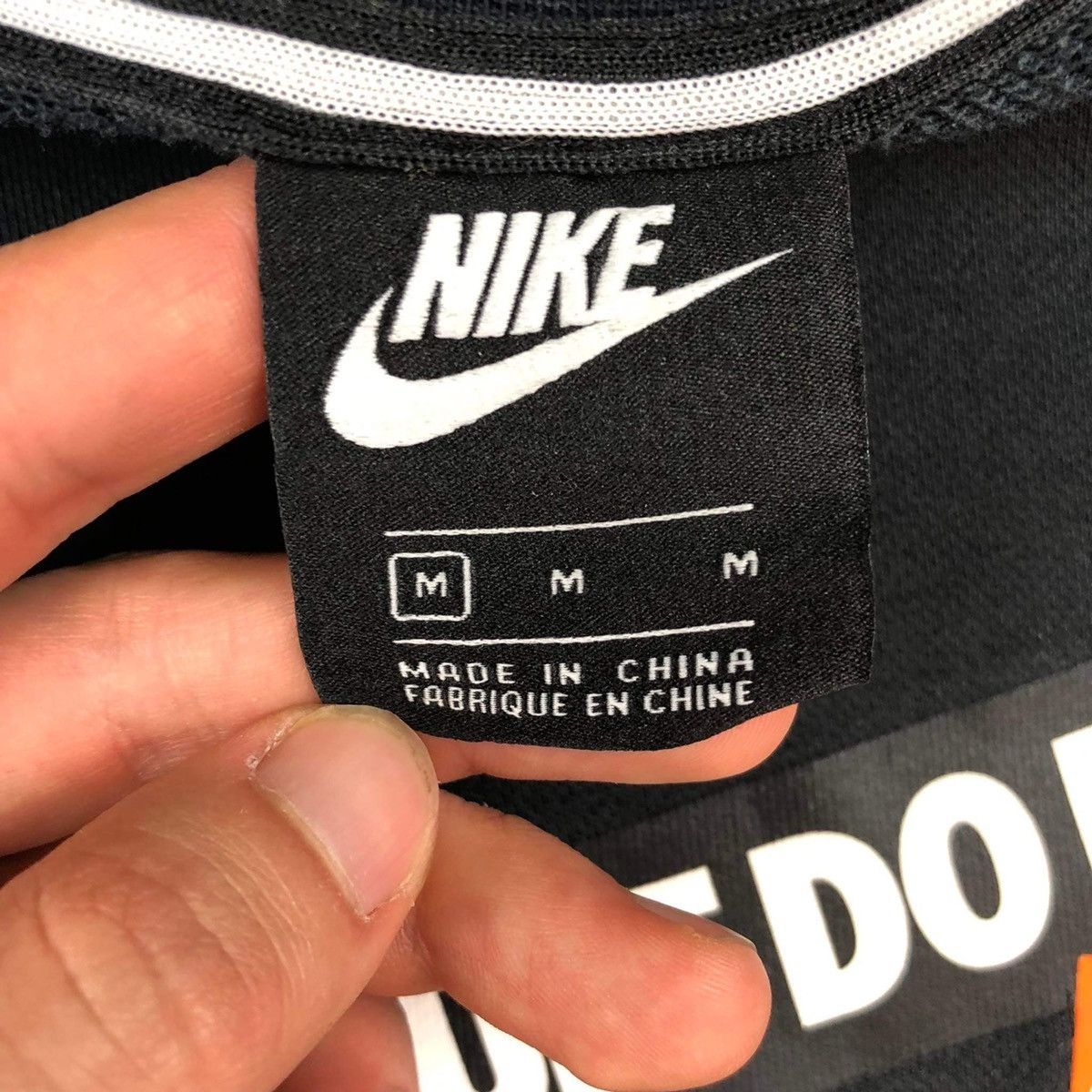 Nike × Vintage Nike sweatshirt hoodie black 90s retro Size US M / EU 48-50 / 2 - 4 Thumbnail