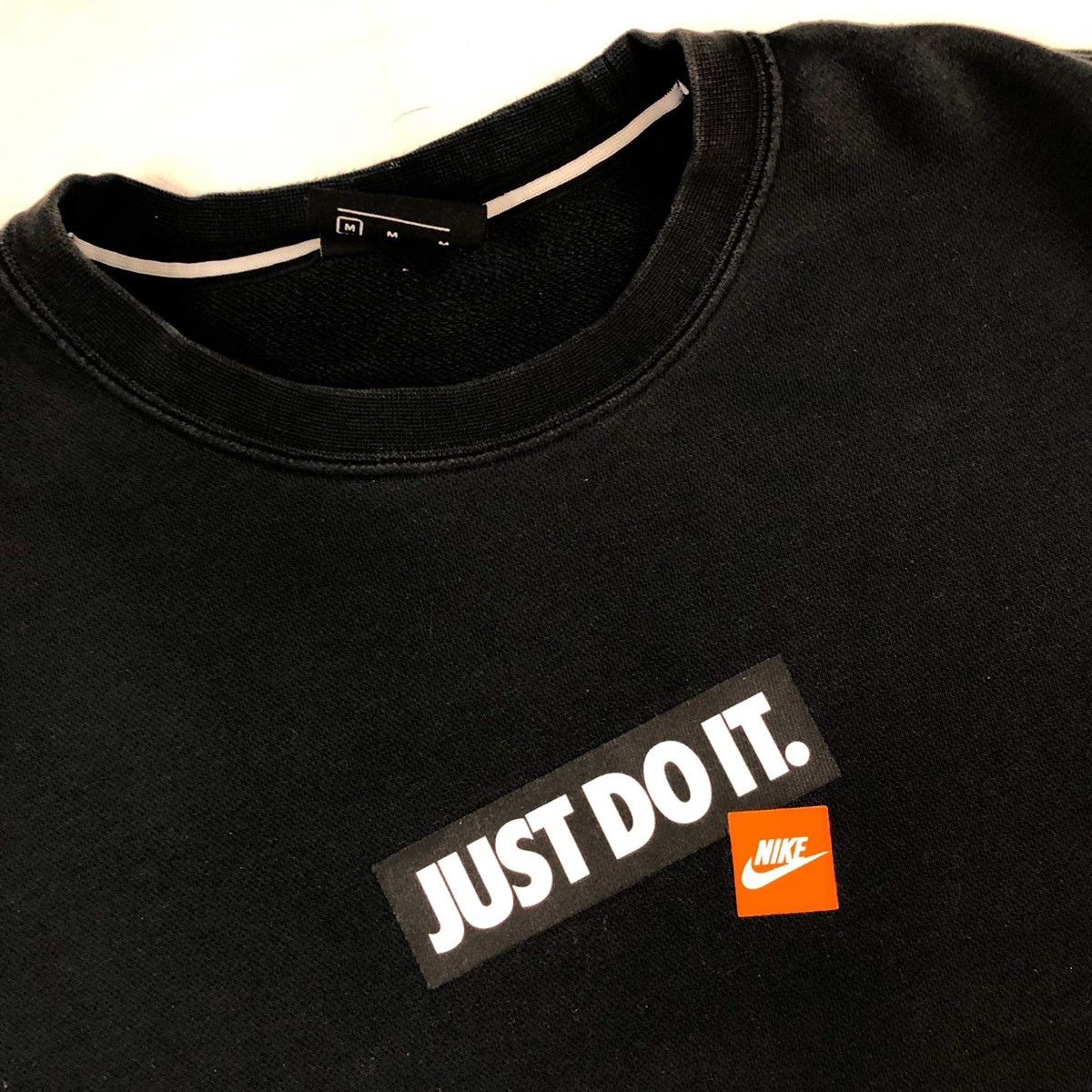 Nike × Vintage Nike sweatshirt hoodie black 90s retro Size US M / EU 48-50 / 2 - 6 Thumbnail