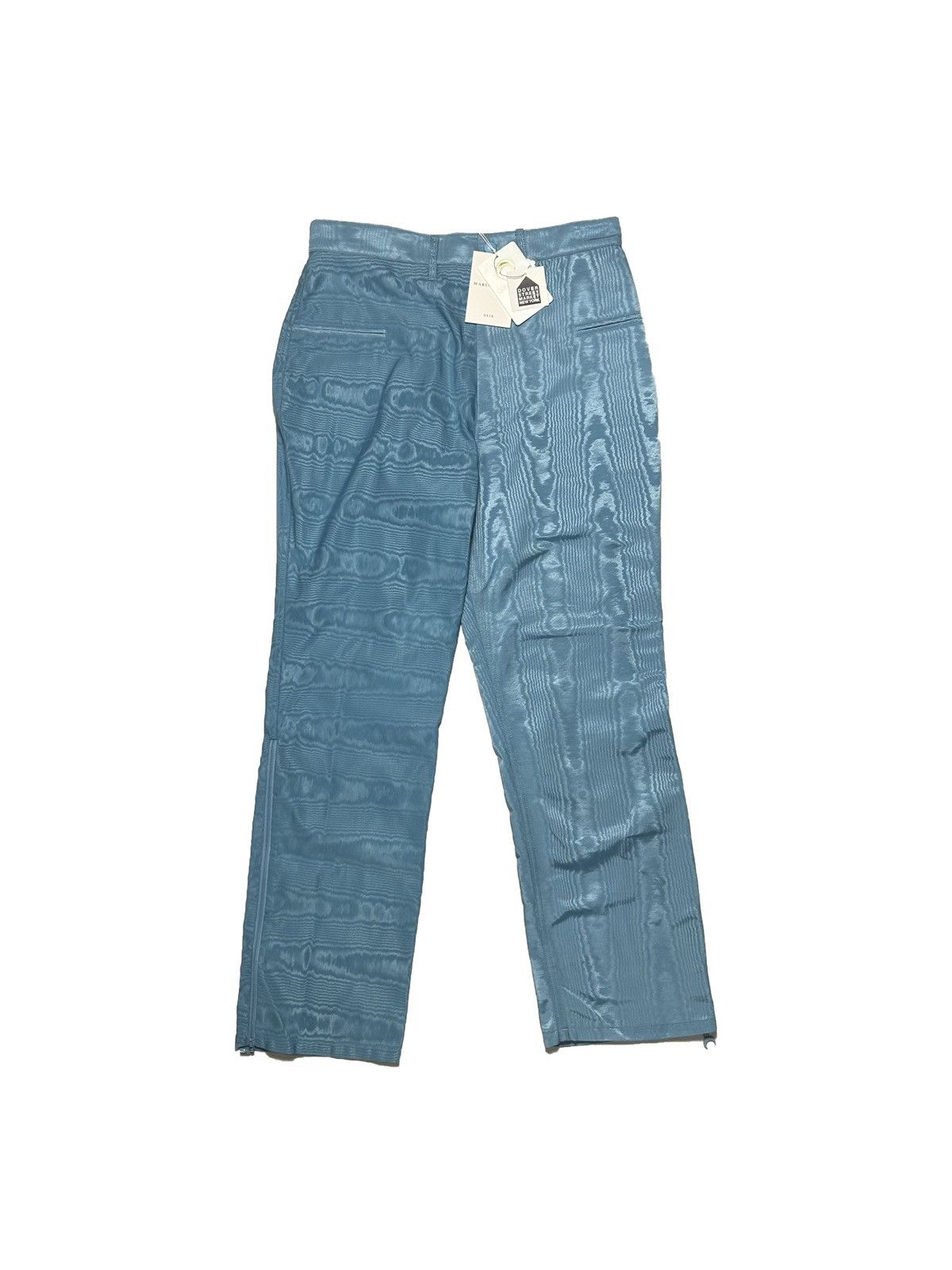 Marine Serre MSRP $795 SS18 Moire effect satin trousers Size 29" - 4 Thumbnail